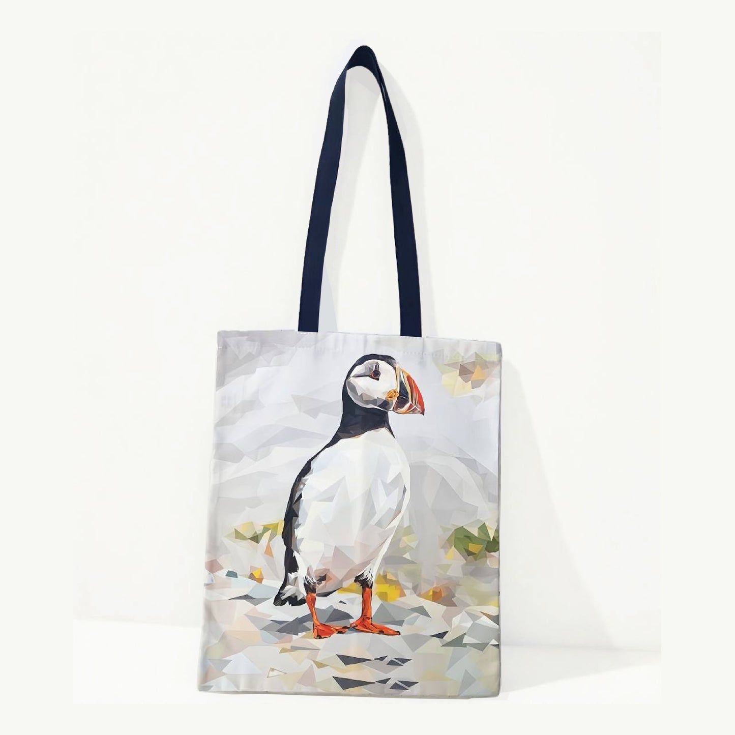 Atlantic puffin bird illustration | Heavyweight cotton tote bag | Scottish