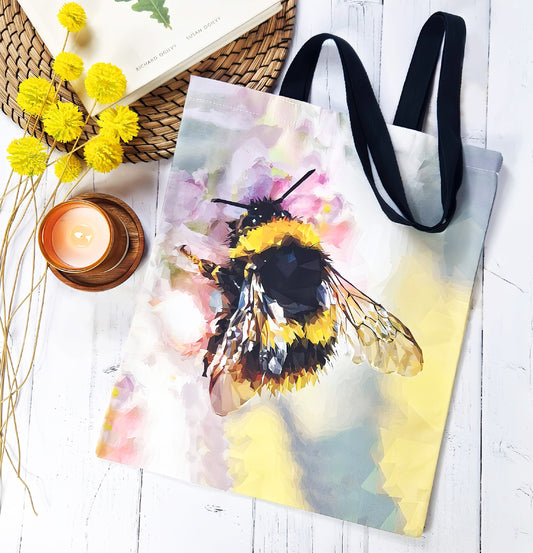 Buff-tailed bumblebee illustration | Heavyweight cotton tote bag
