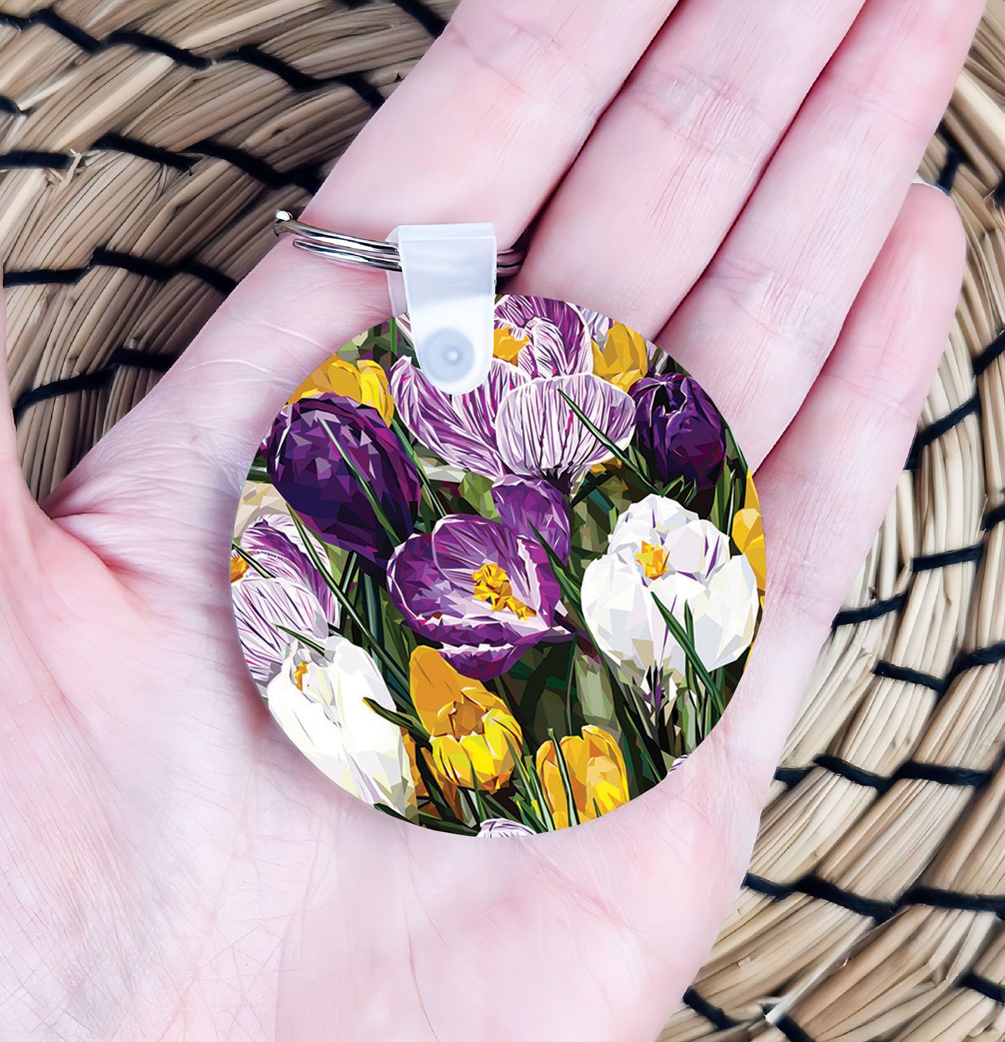 Crocus flower illustration | Keyring | Accessories