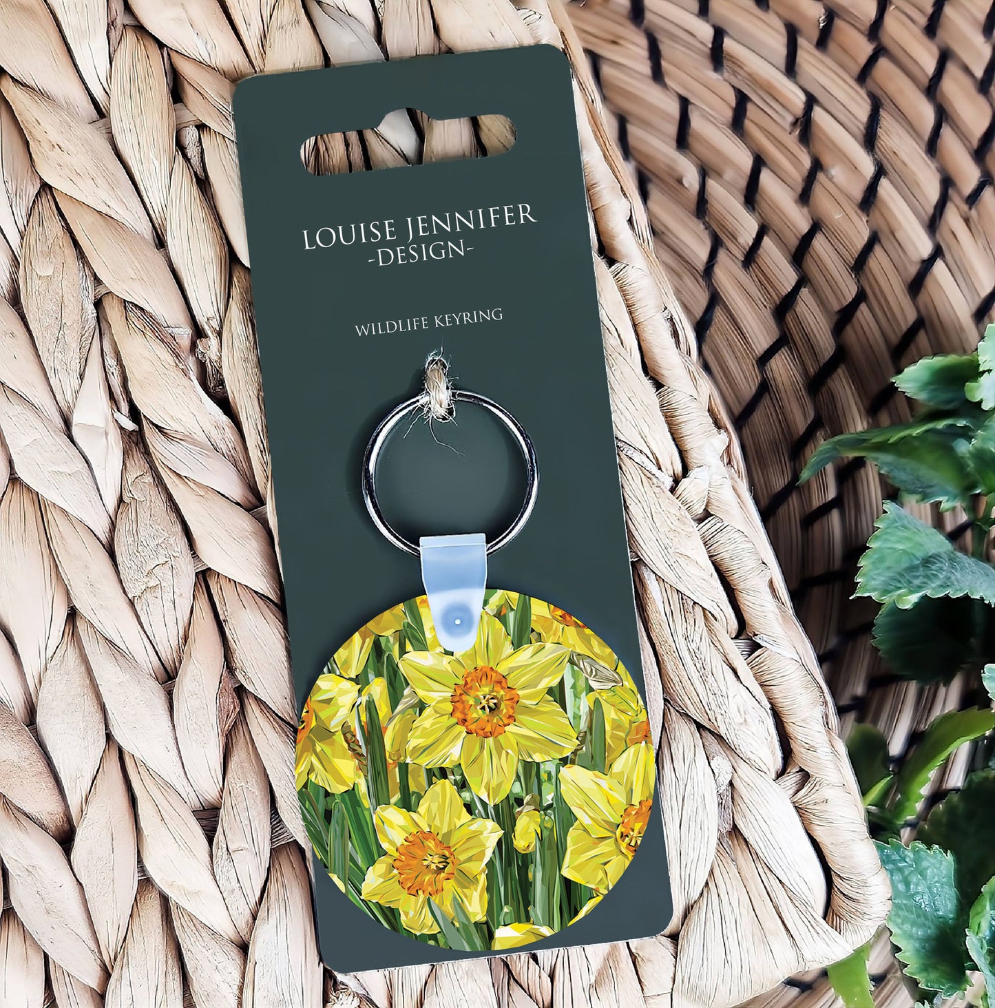 Daffodil flower illustration | Keyring | Accessories