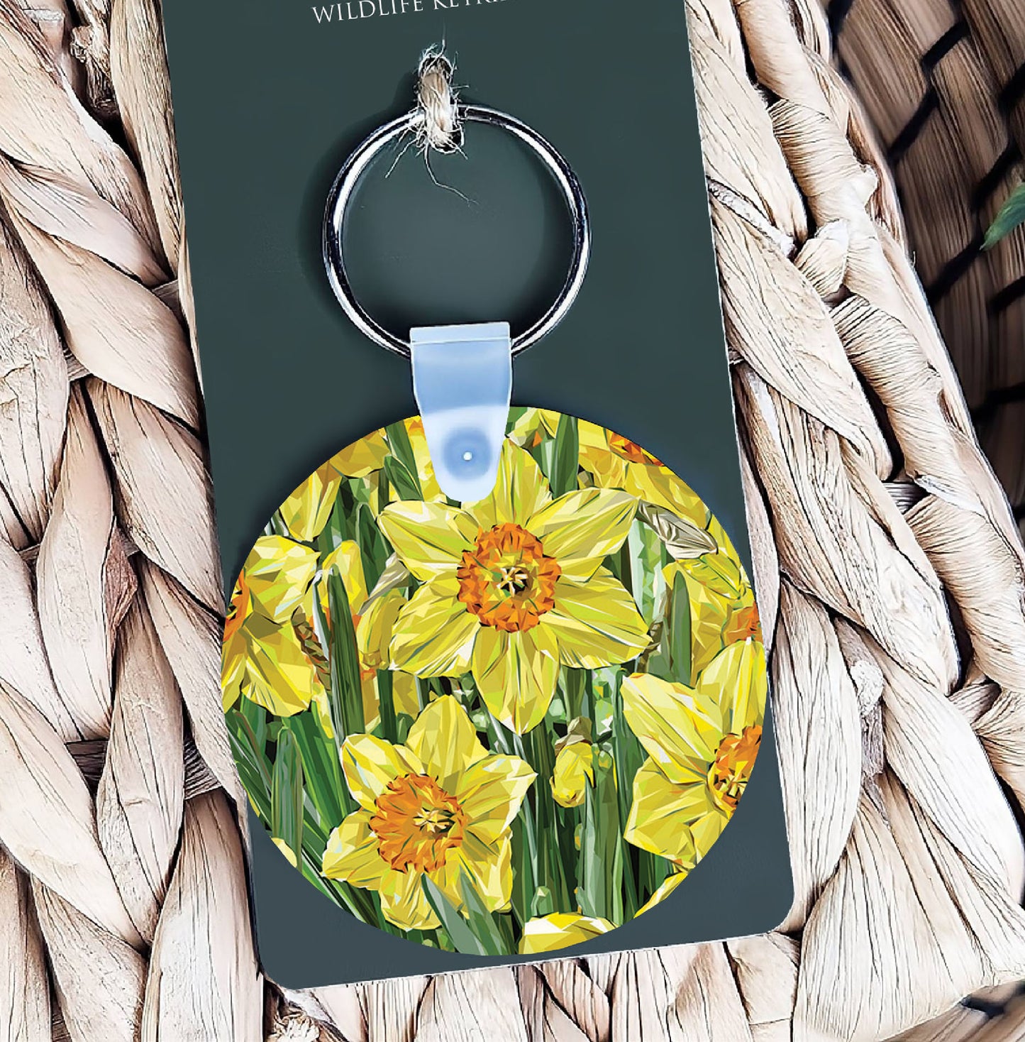 Daffodil flower illustration | Keyring | Accessories