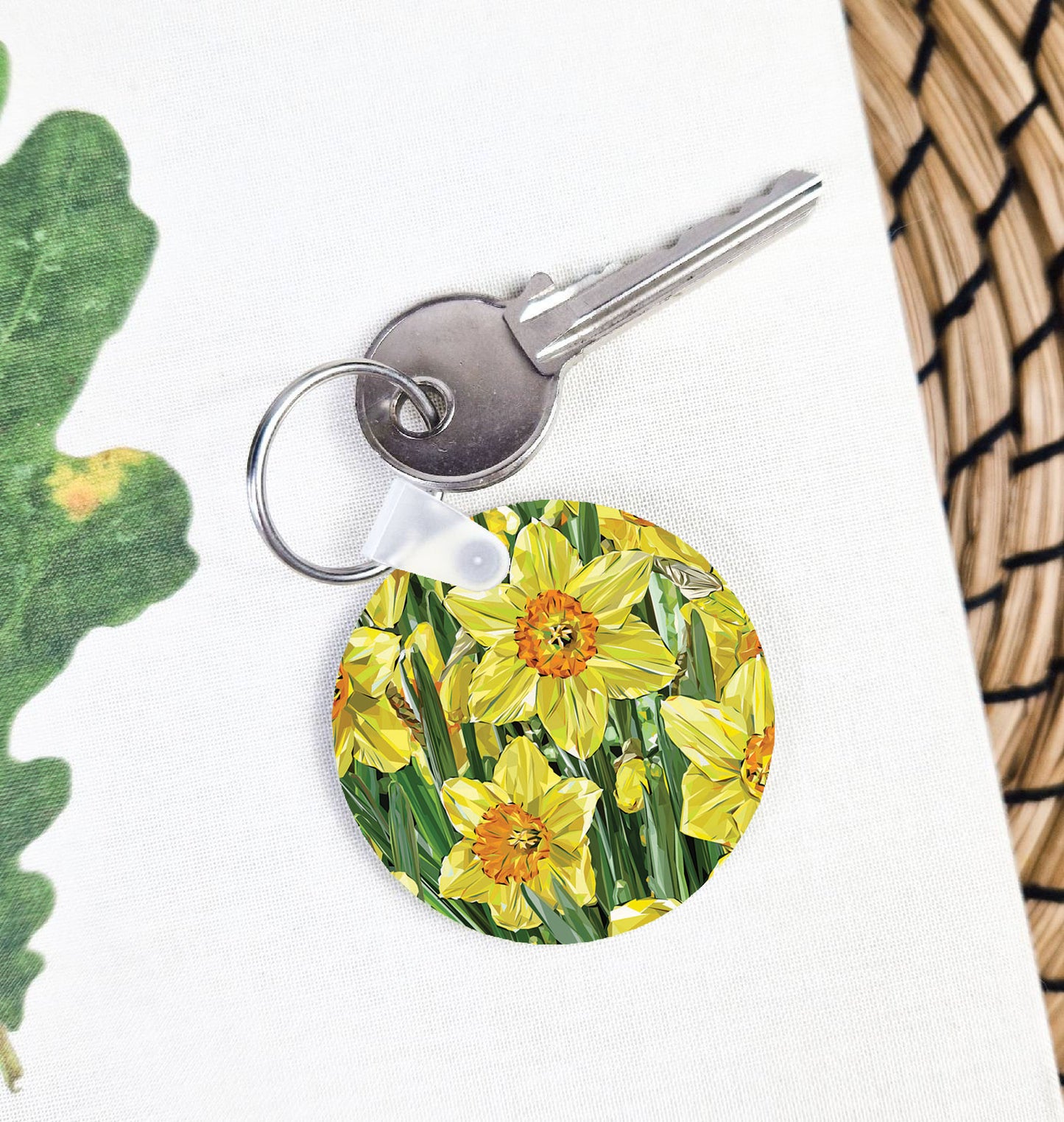 Daffodil flower illustration | Keyring | Accessories