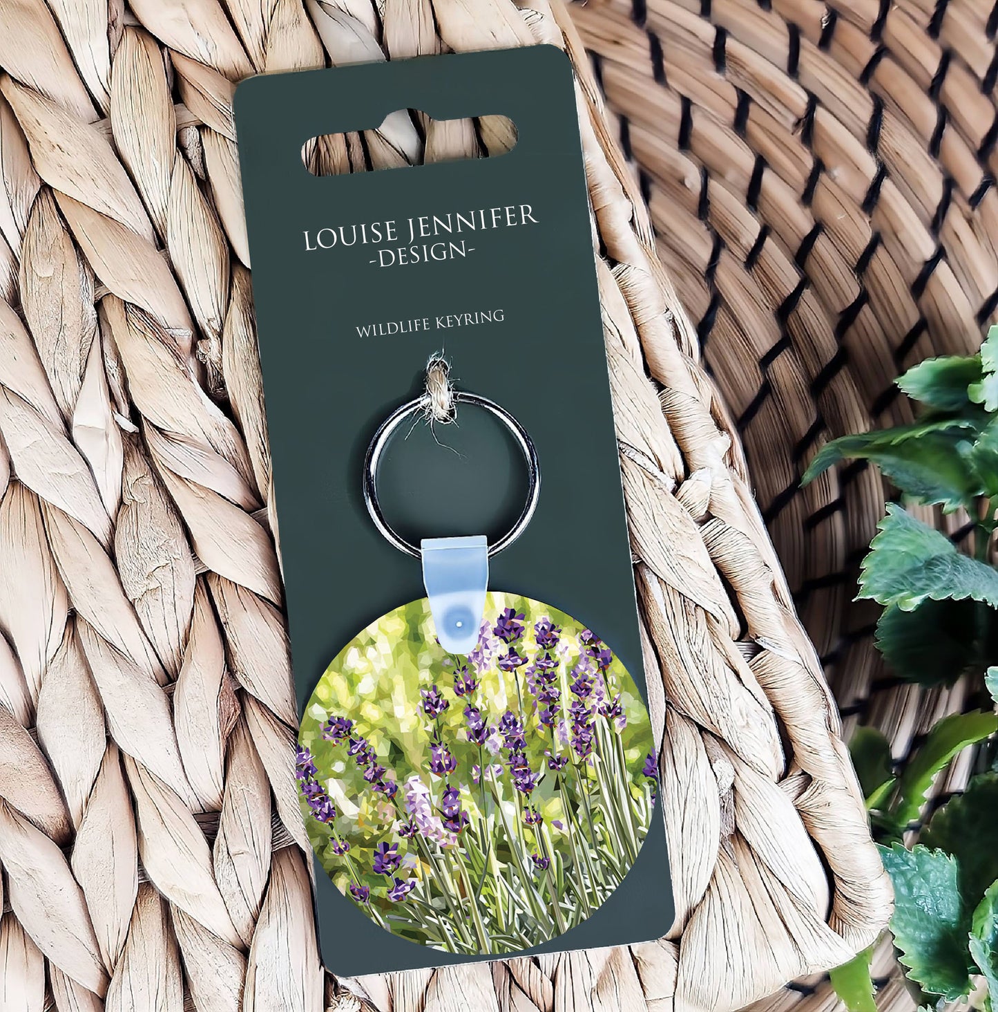 Lavender flower illustration | Keyring | Accessories