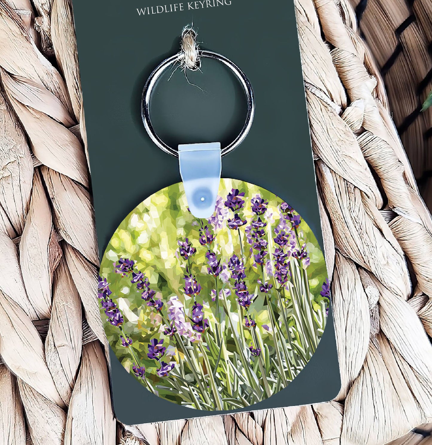 Lavender flower illustration | Keyring | Accessories