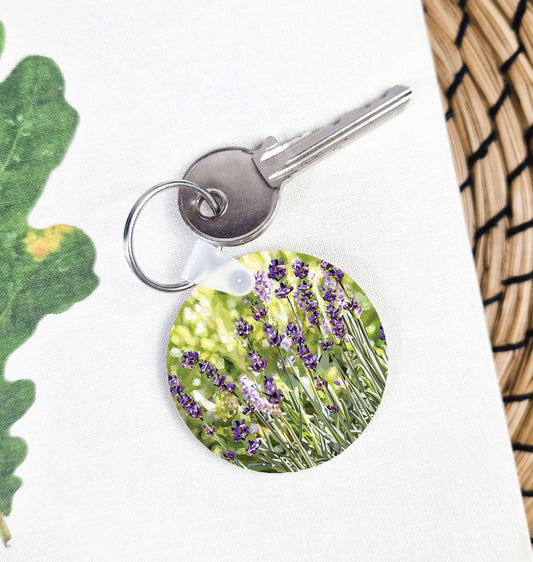 Lavender flower illustration | Keyring | Accessories
