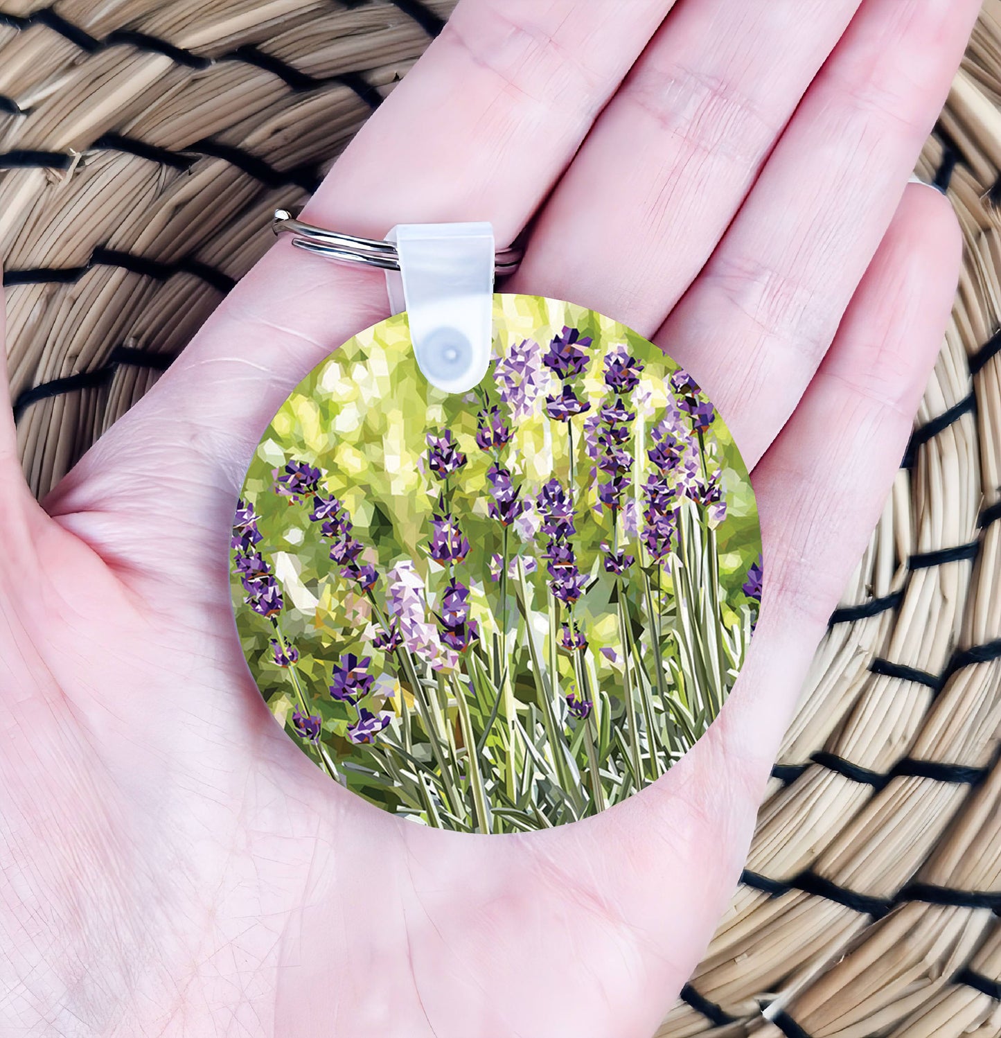 Lavender flower illustration | Keyring | Accessories