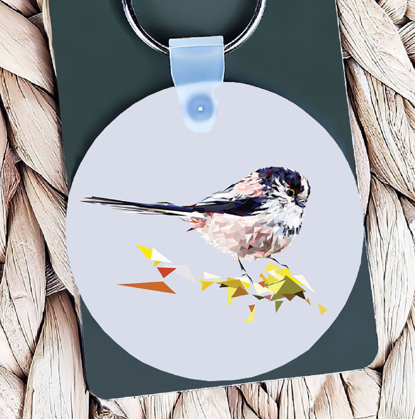 Long-tailed tit bird illustration | Keyring | Accessories