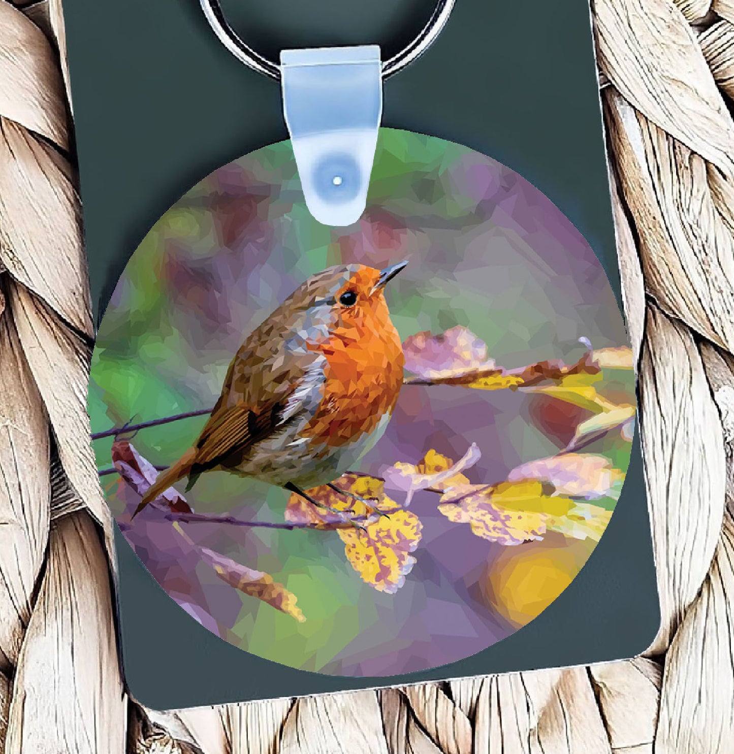 Robin redbreast illustration | Keyring | Accessories