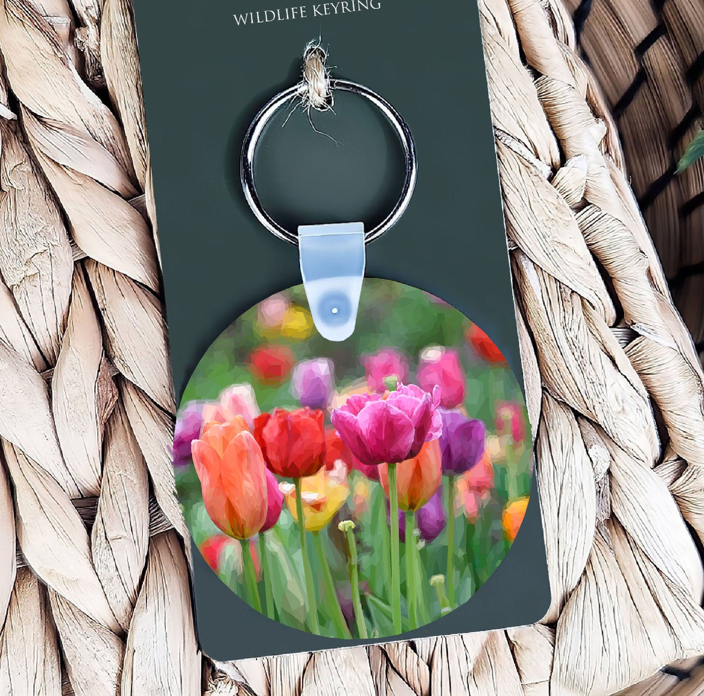 Tulip flowers illustration | Keyring | Accessories