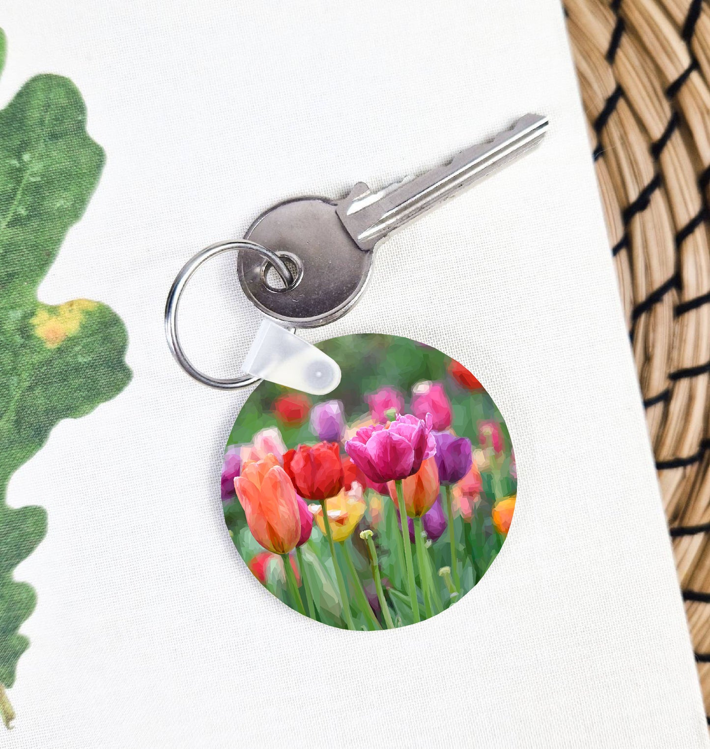 Tulip flowers illustration | Keyring | Accessories