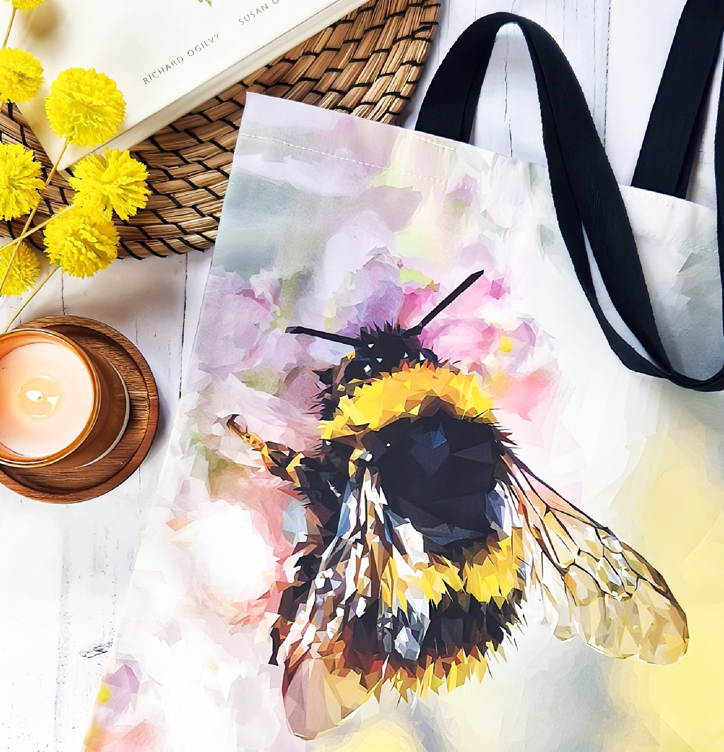 Buff-tailed bumblebee illustration | Heavyweight cotton tote bag