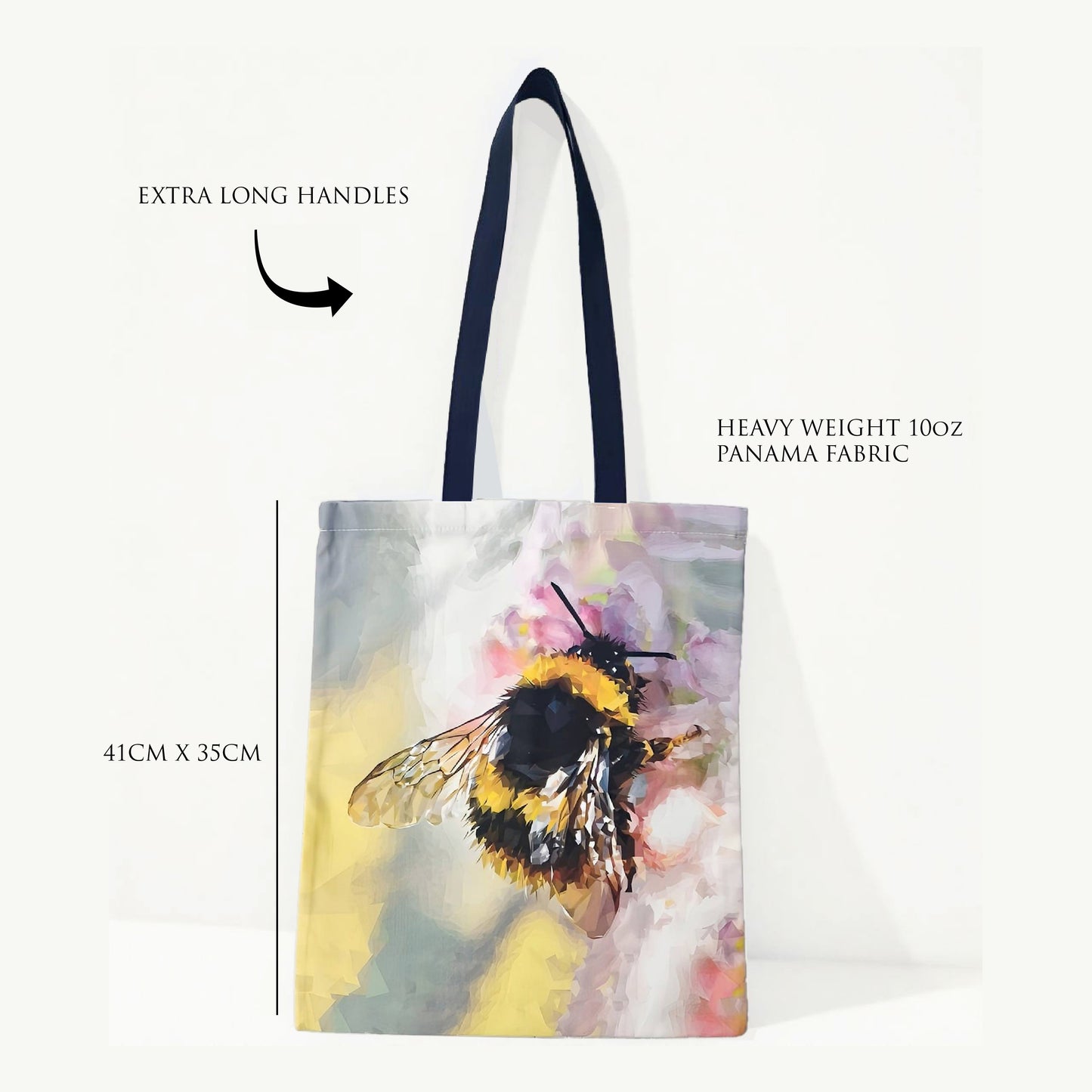 Buff-tailed bumblebee illustration | Heavyweight cotton tote bag