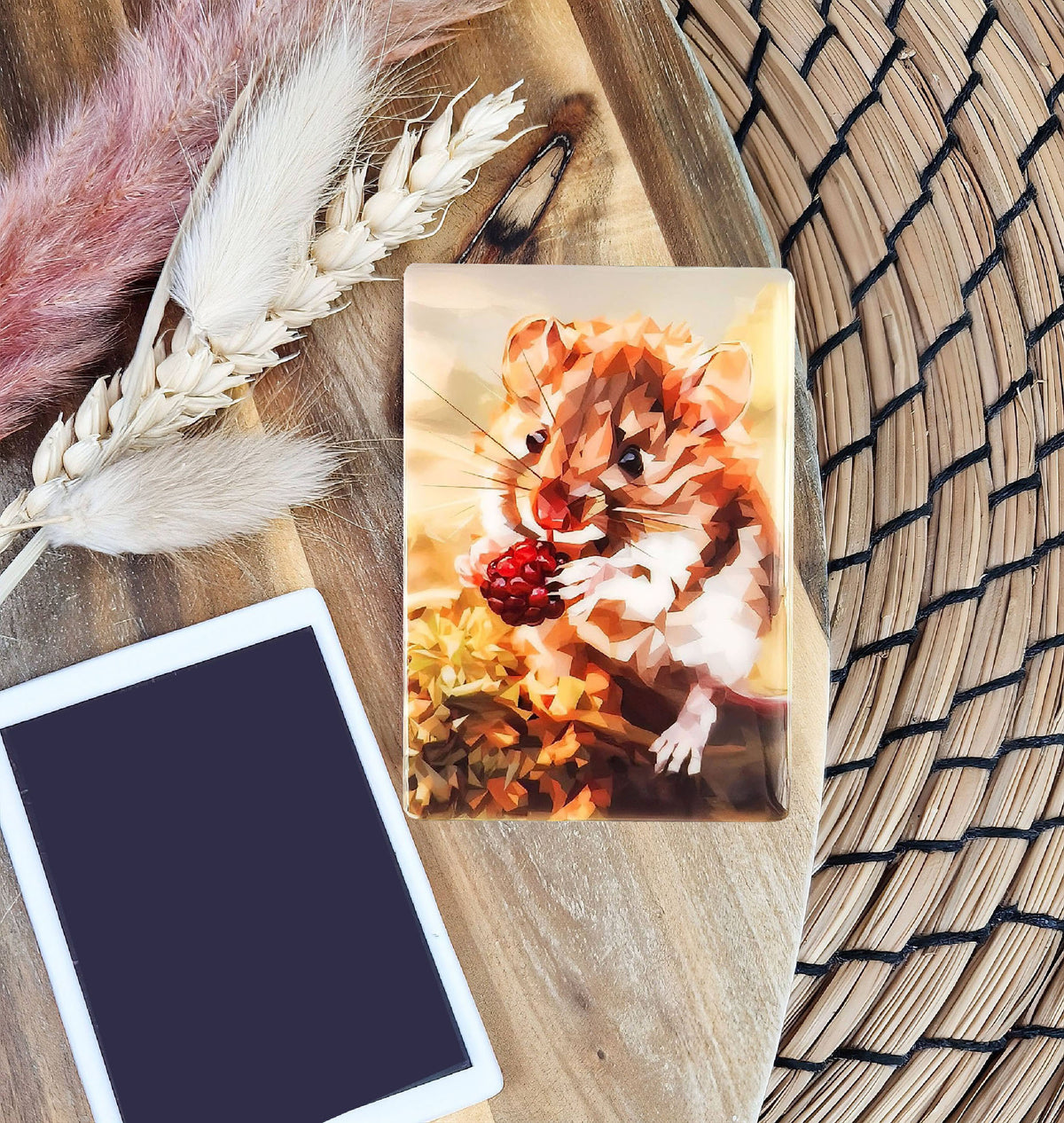 Field mouse illustration | Ceramic fridge magnet | Woodland creatures