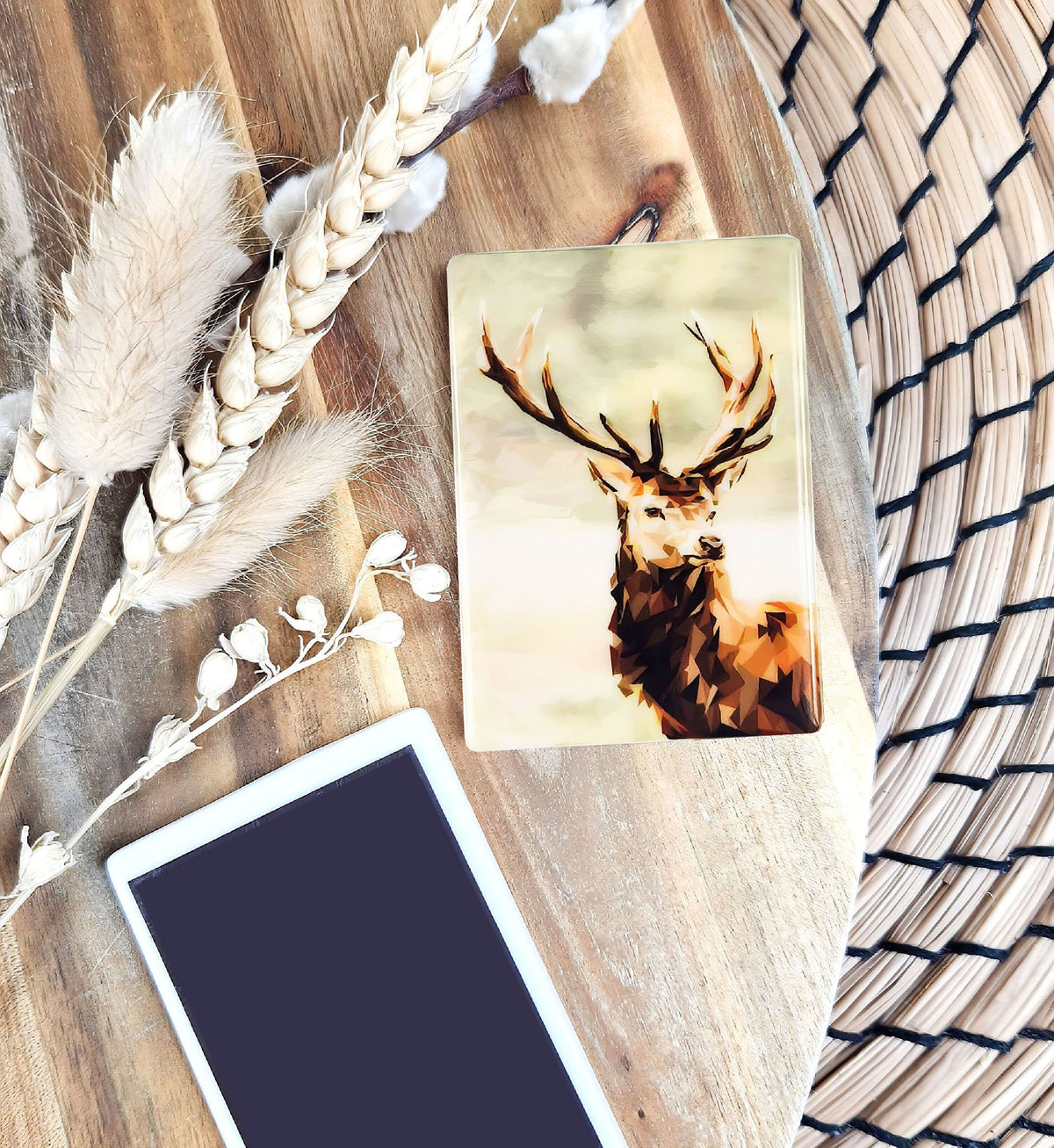 Red stag illustration | Ceramic fridge magnet | Scottish wildlife