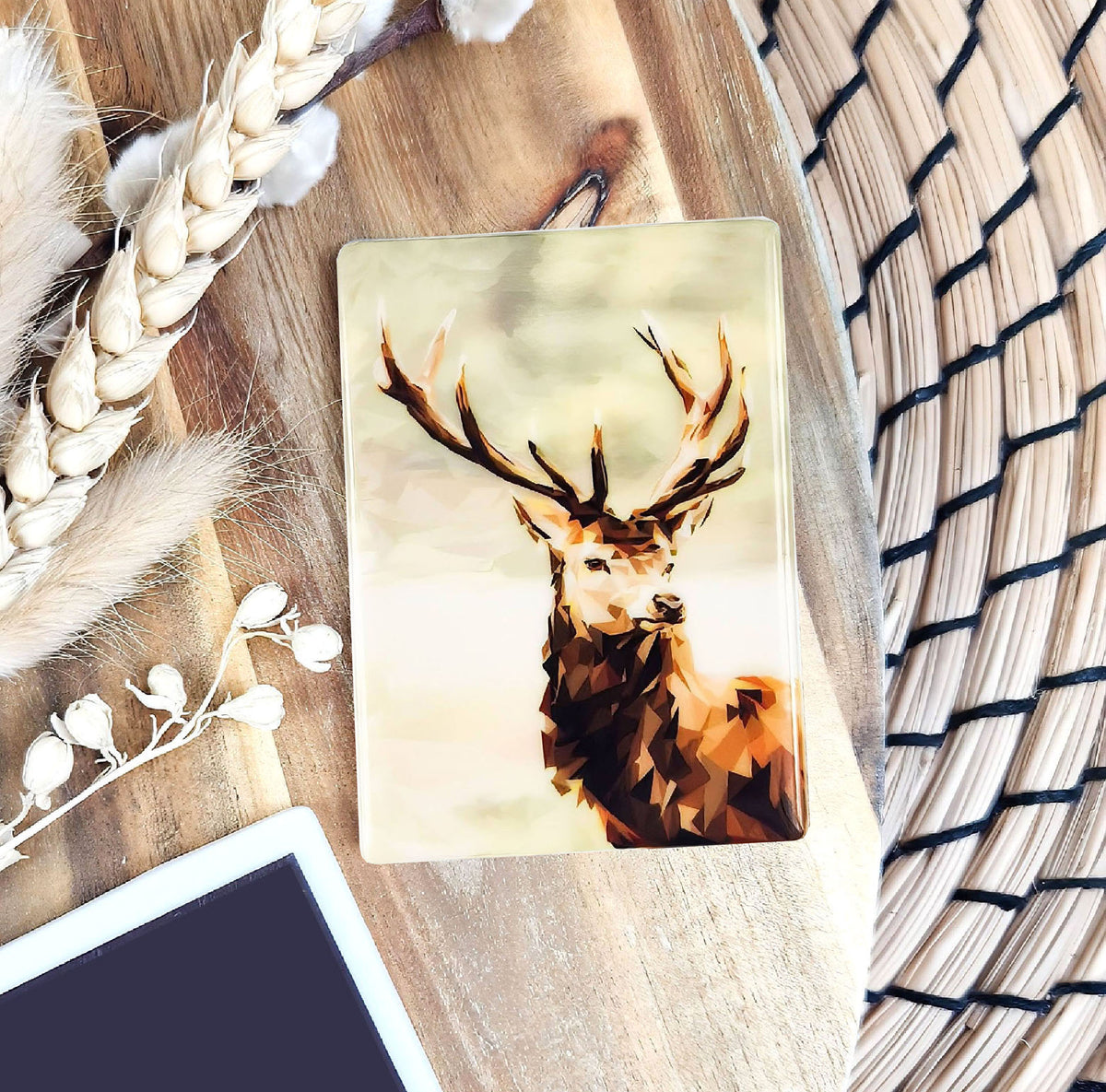 Red stag illustration | Ceramic fridge magnet | Scottish wildlife