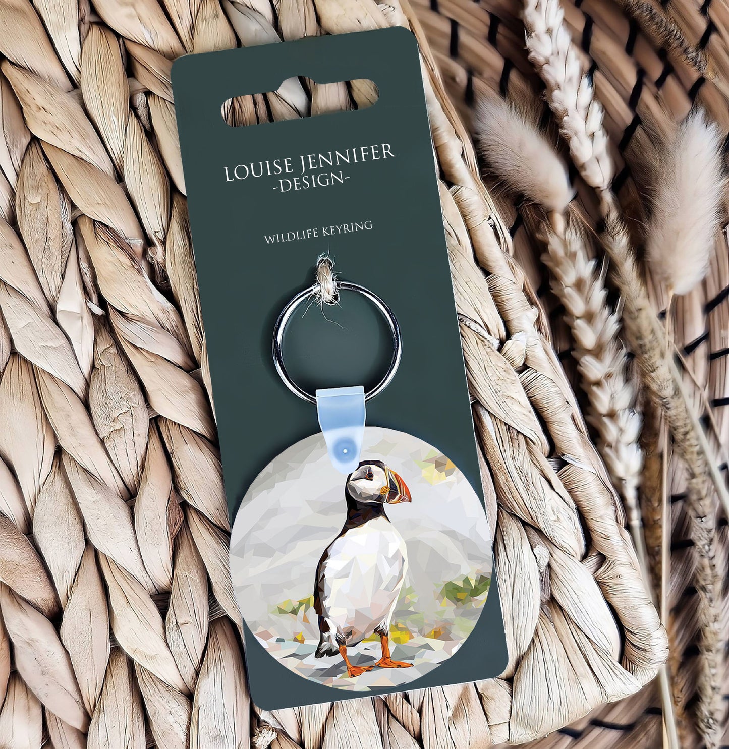 Atlantic puffin illustration | Keyring | Accessories