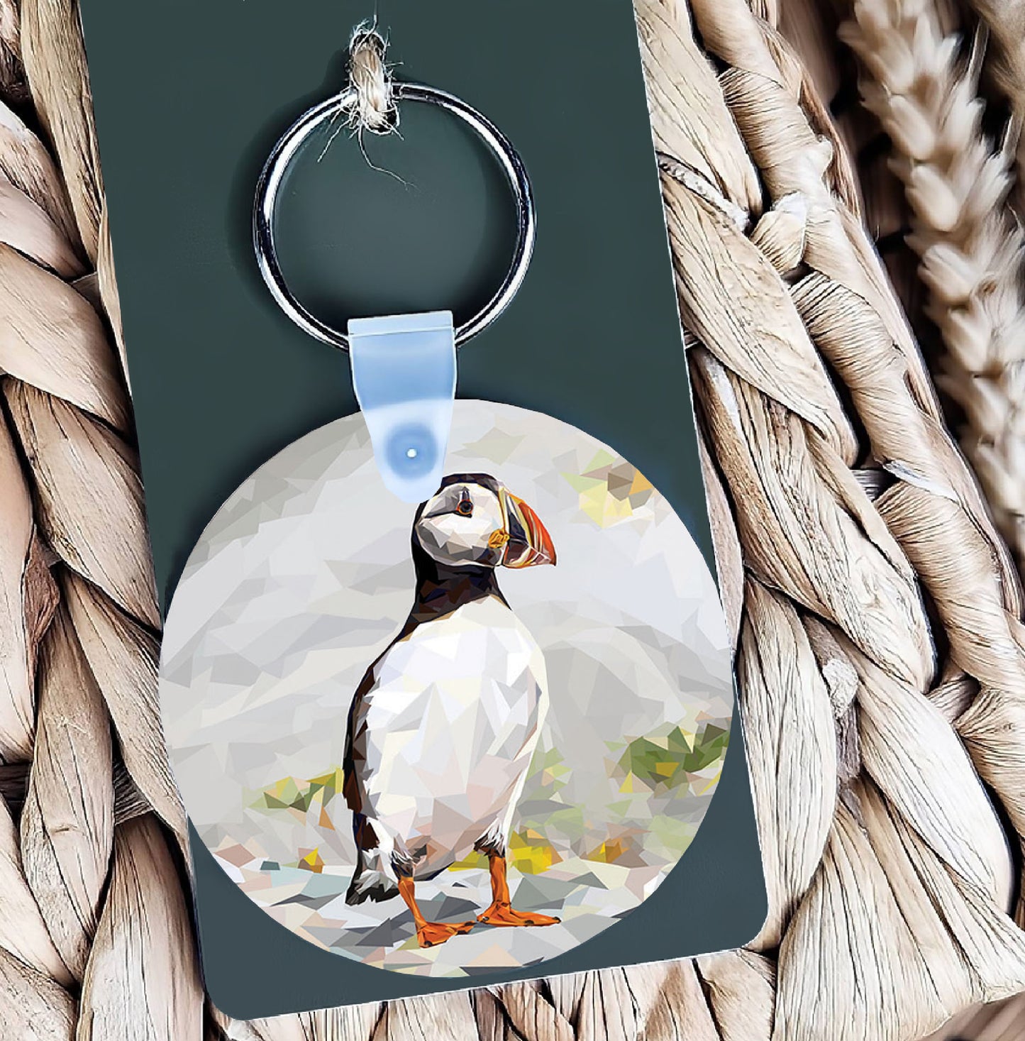 Atlantic puffin illustration | Keyring | Accessories