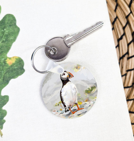 Atlantic puffin illustration | Keyring | Accessories