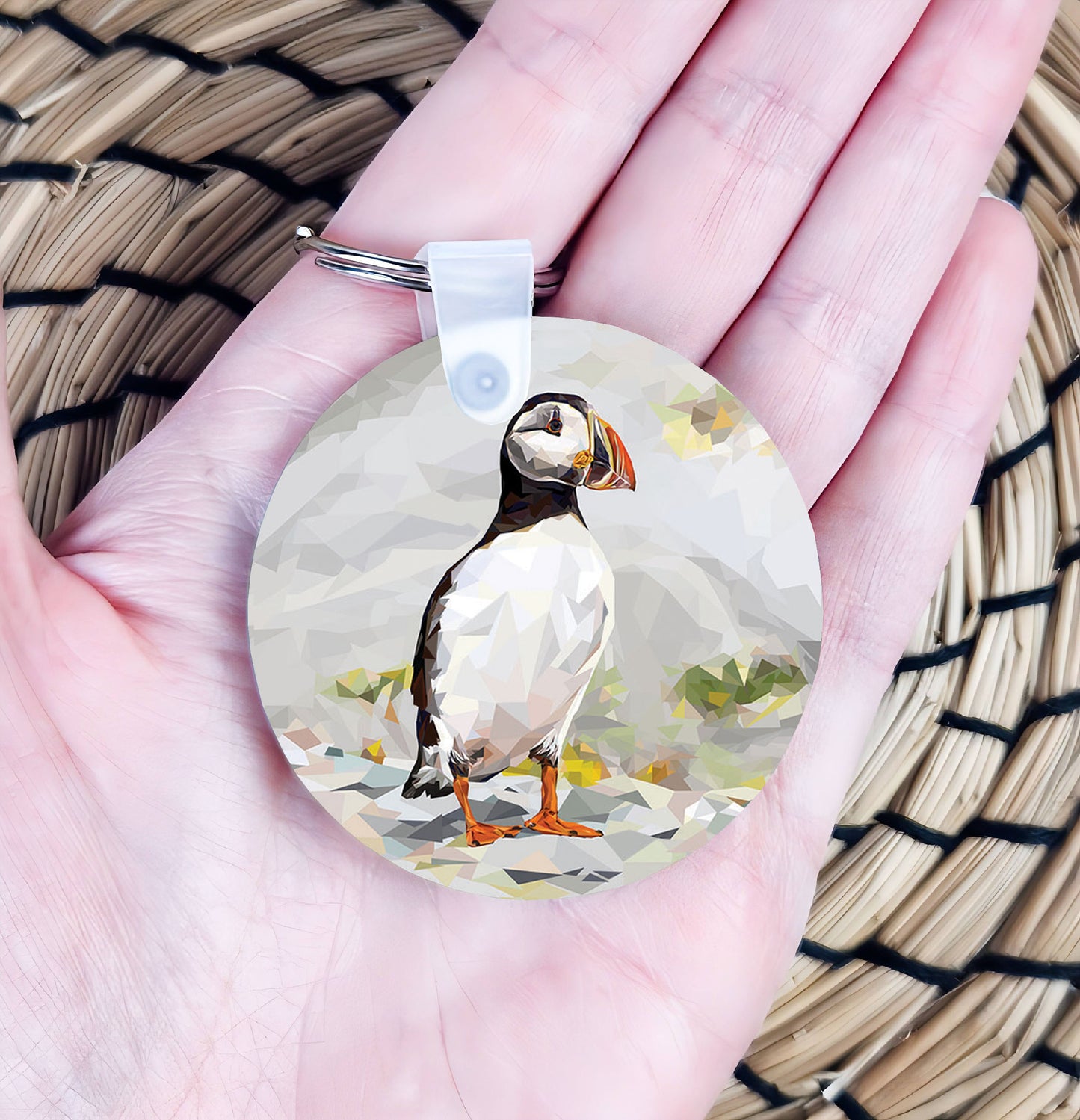 Atlantic puffin illustration | Keyring | Accessories