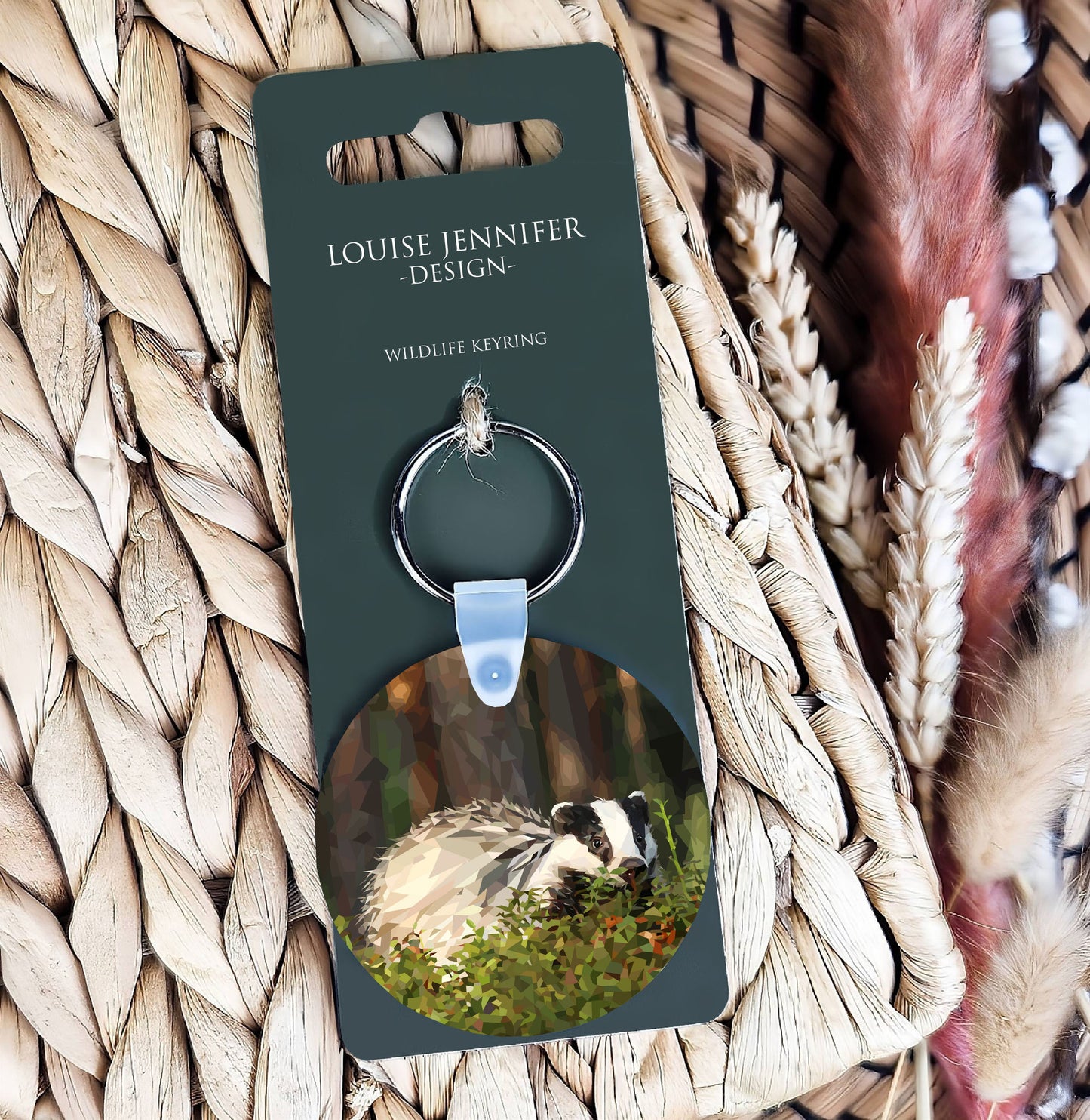 Badger illustration | Keyring | Accessories