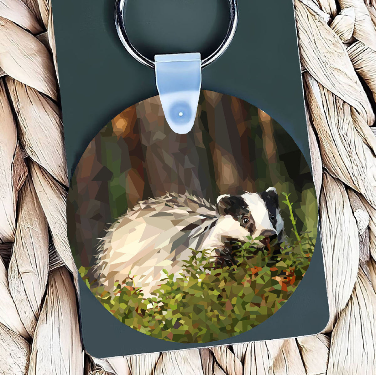 Badger illustration | Keyring | Accessories