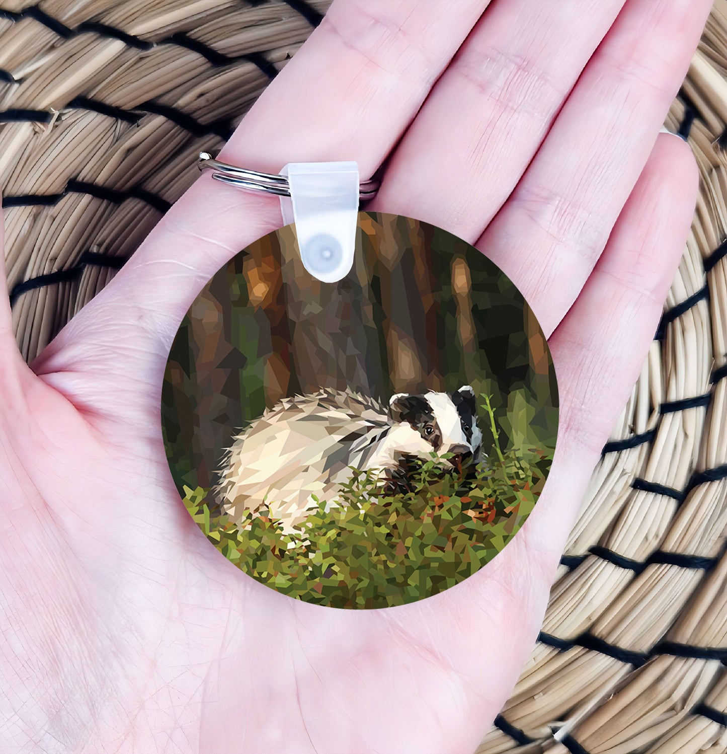 Badger illustration | Keyring | Accessories