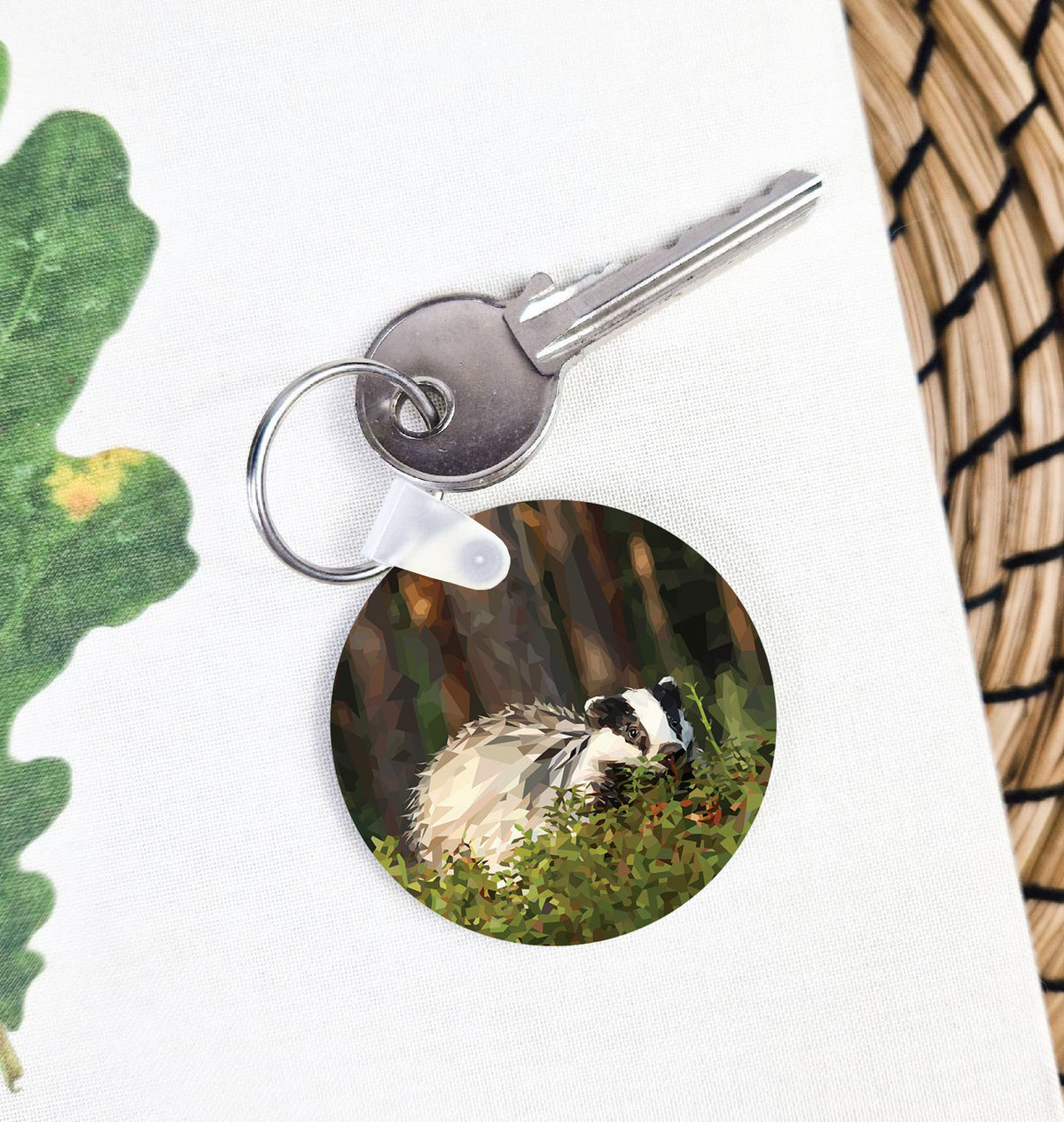 Badger illustration | Keyring | Accessories