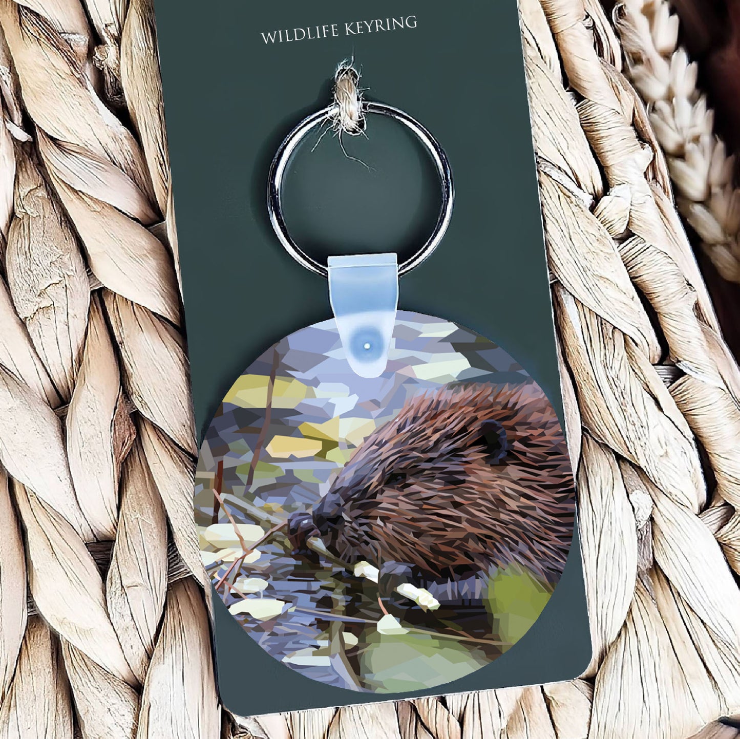 Beaver illustration | Keyring | Accessories