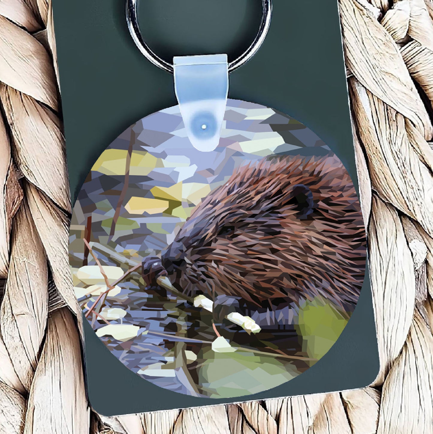 Beaver illustration | Keyring | Accessories