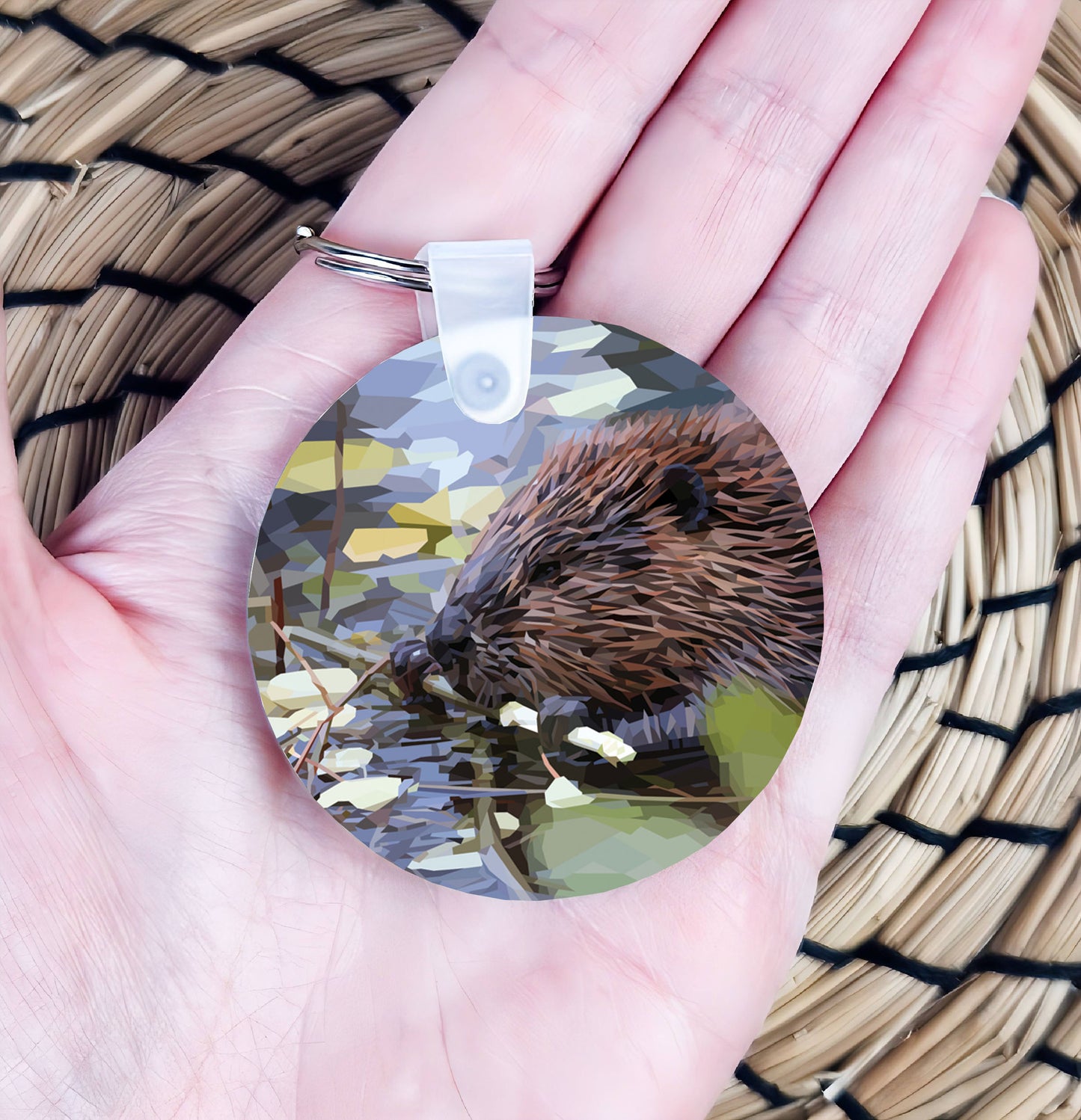 Beaver illustration | Keyring | Accessories