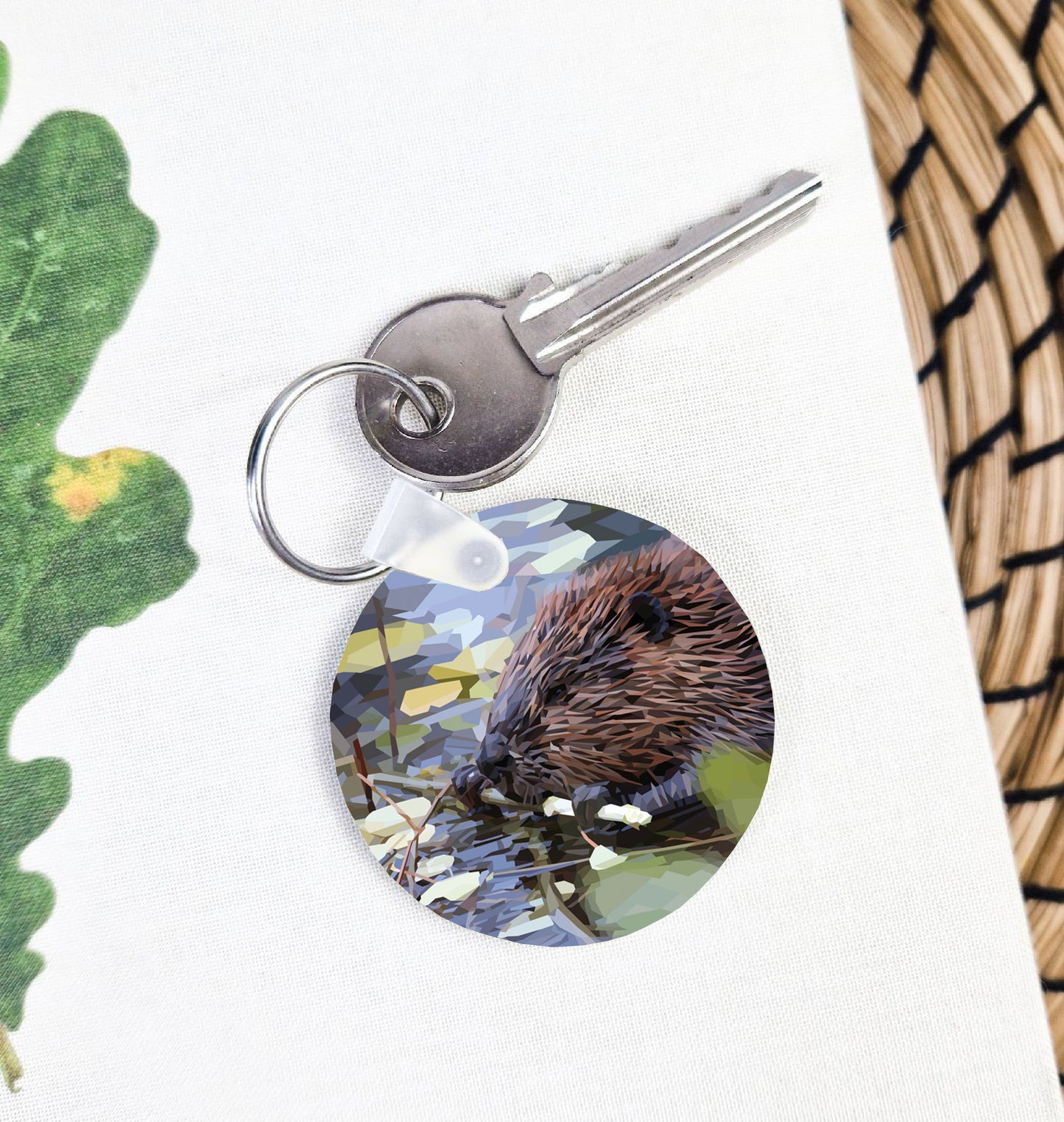 Beaver illustration | Keyring | Accessories
