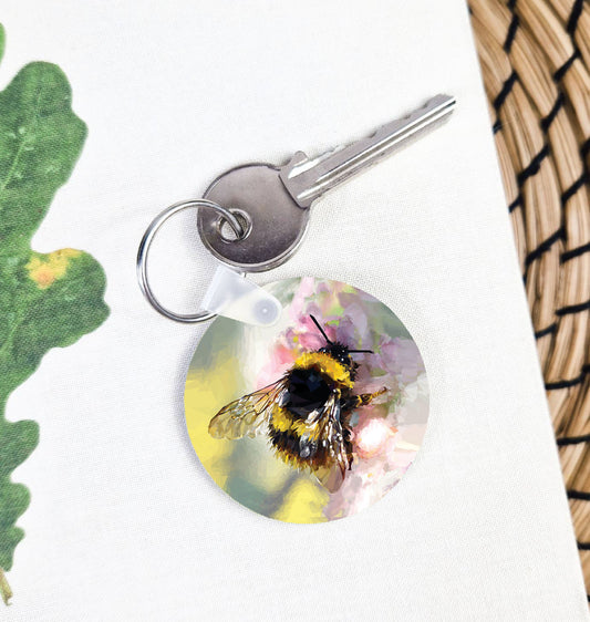 Bumblebee illustration | Keyring | Accessories