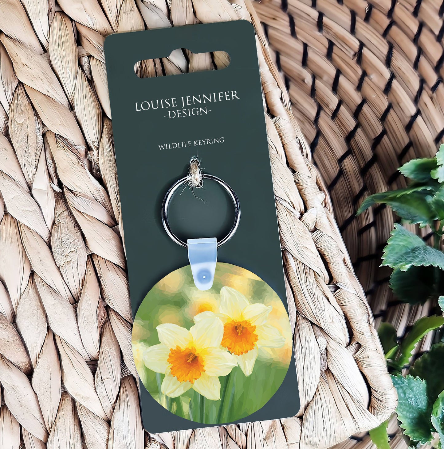 Daffodil flower illustration | Keyring | Accessories