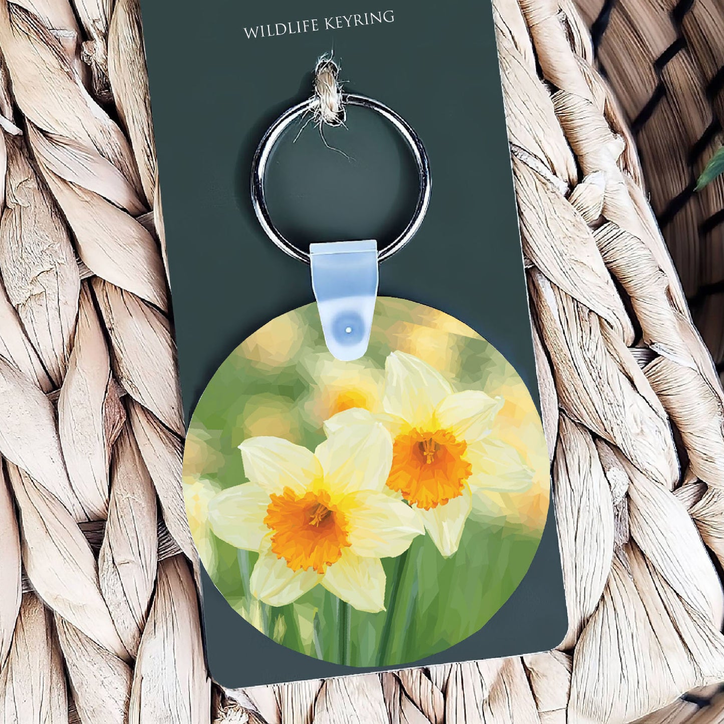 Daffodil flower illustration | Keyring | Accessories