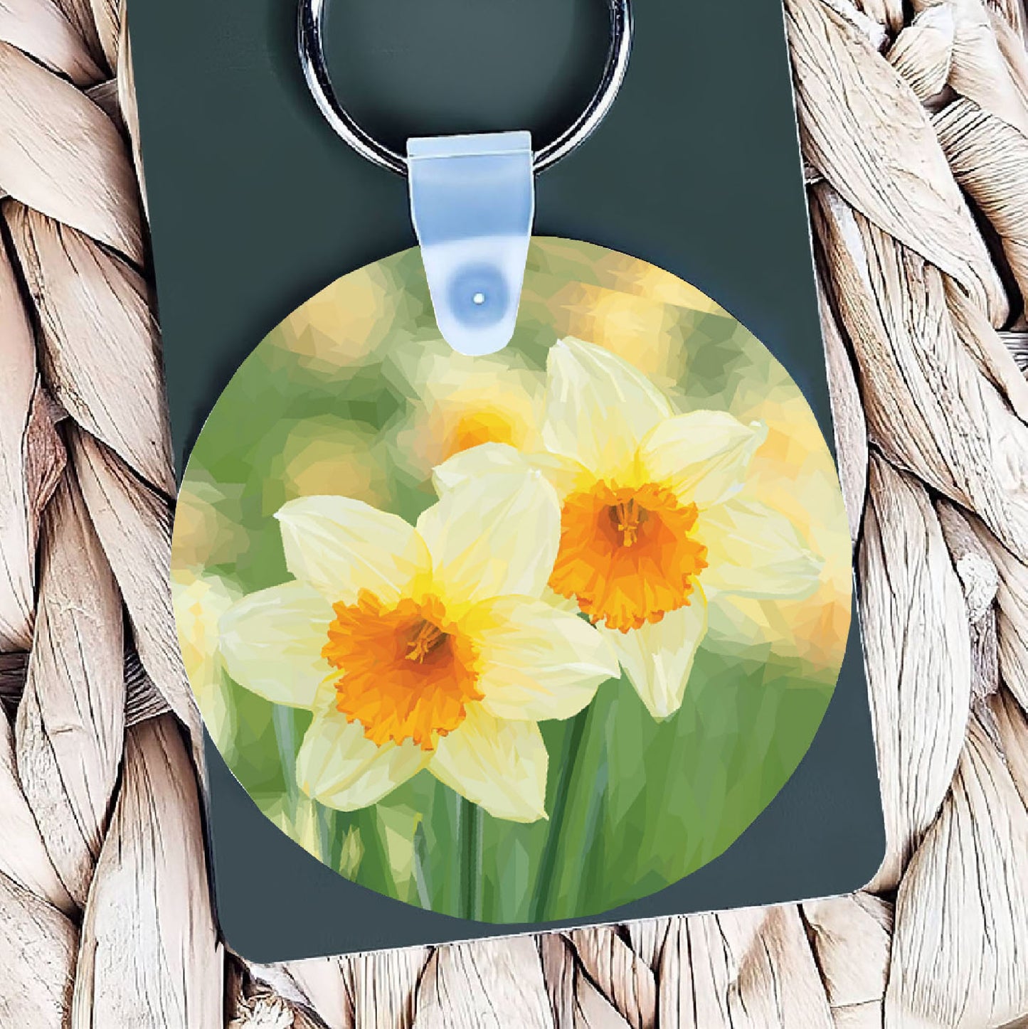 Daffodil flower illustration | Keyring | Accessories