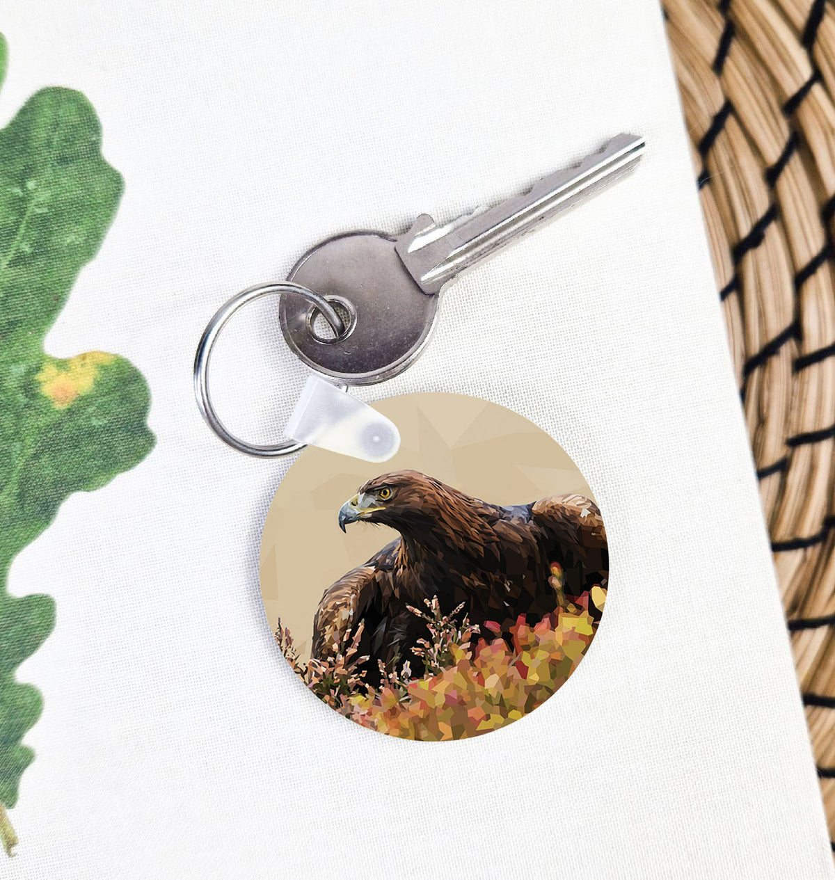 Golden eagle illustration | Keyring | Accessories