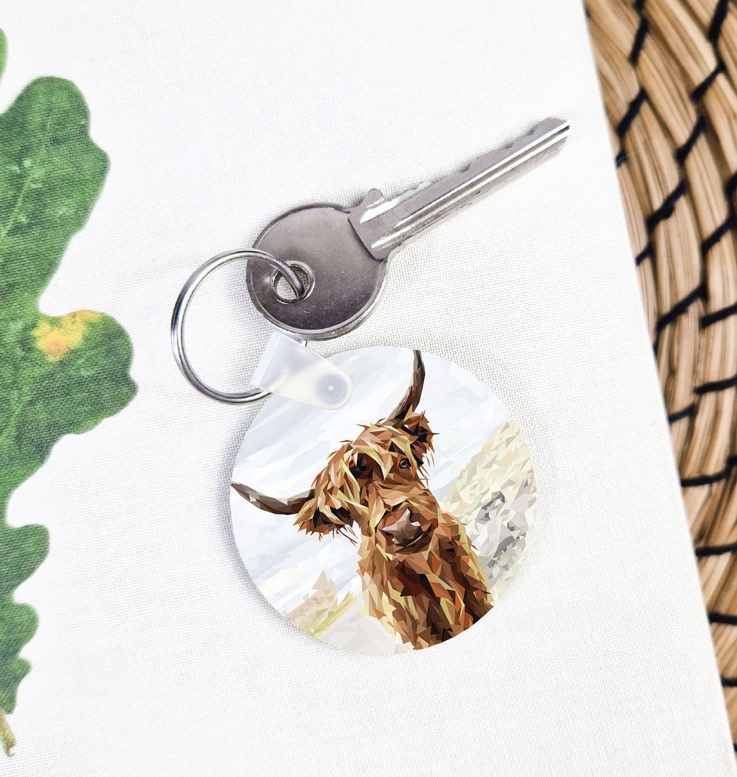 Highland cow illustration | Keyring | Accessories