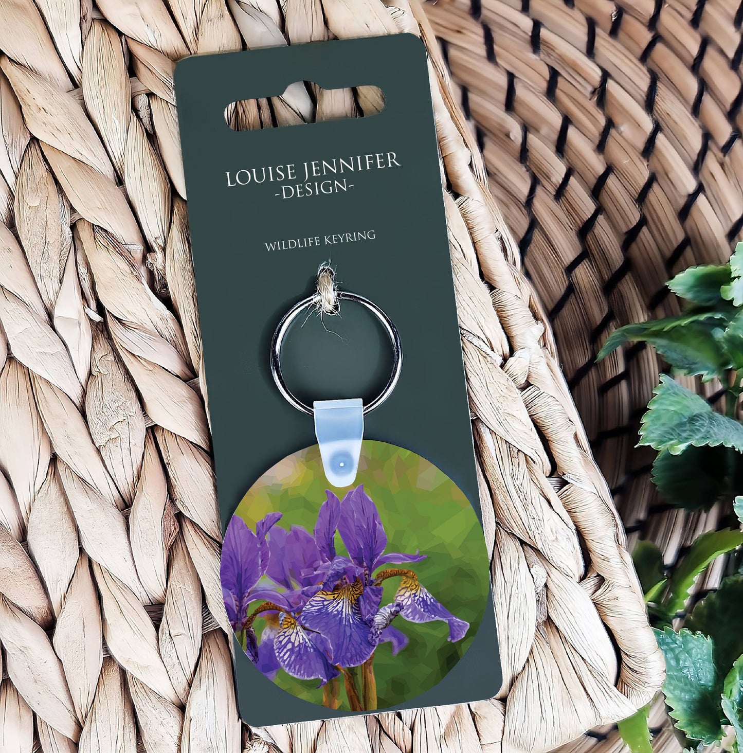Iris flowers illustration | Keyring | Accessories