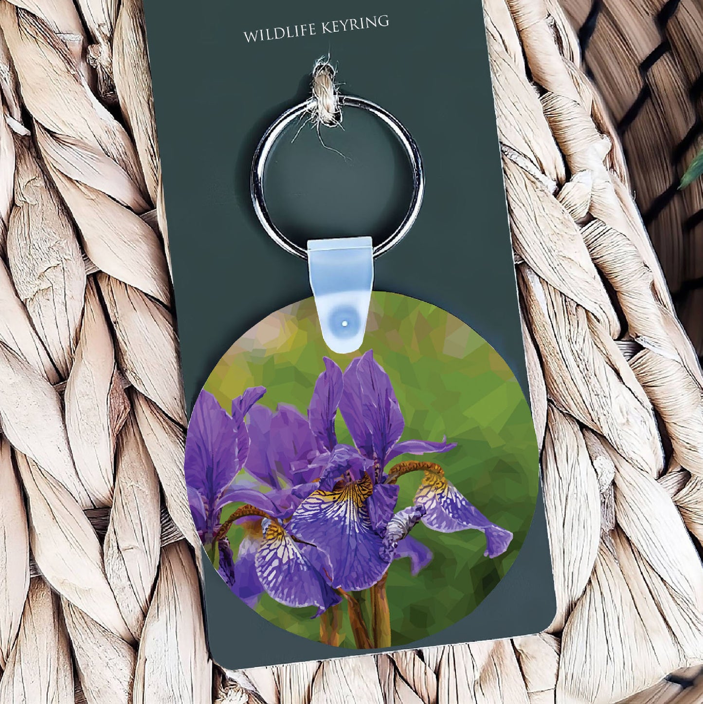Iris flowers illustration | Keyring | Accessories