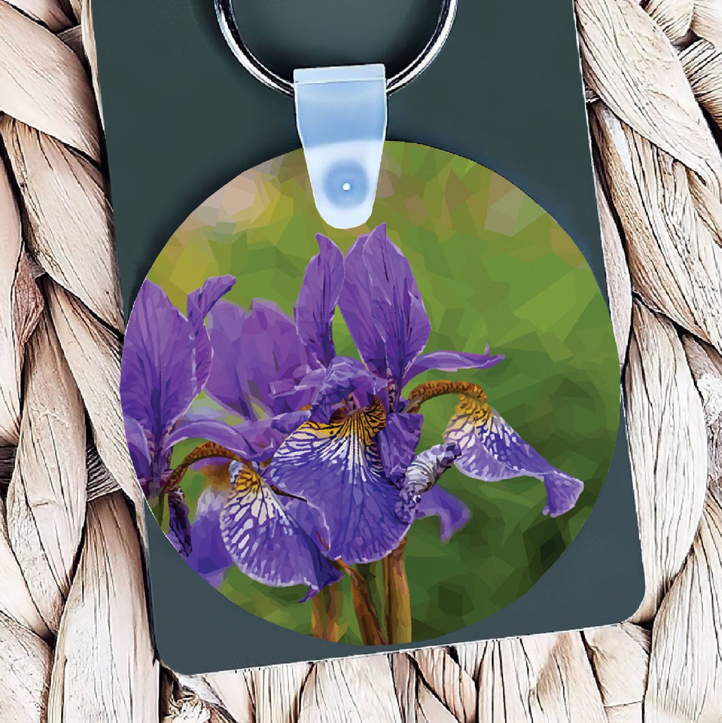 Iris flowers illustration | Keyring | Accessories