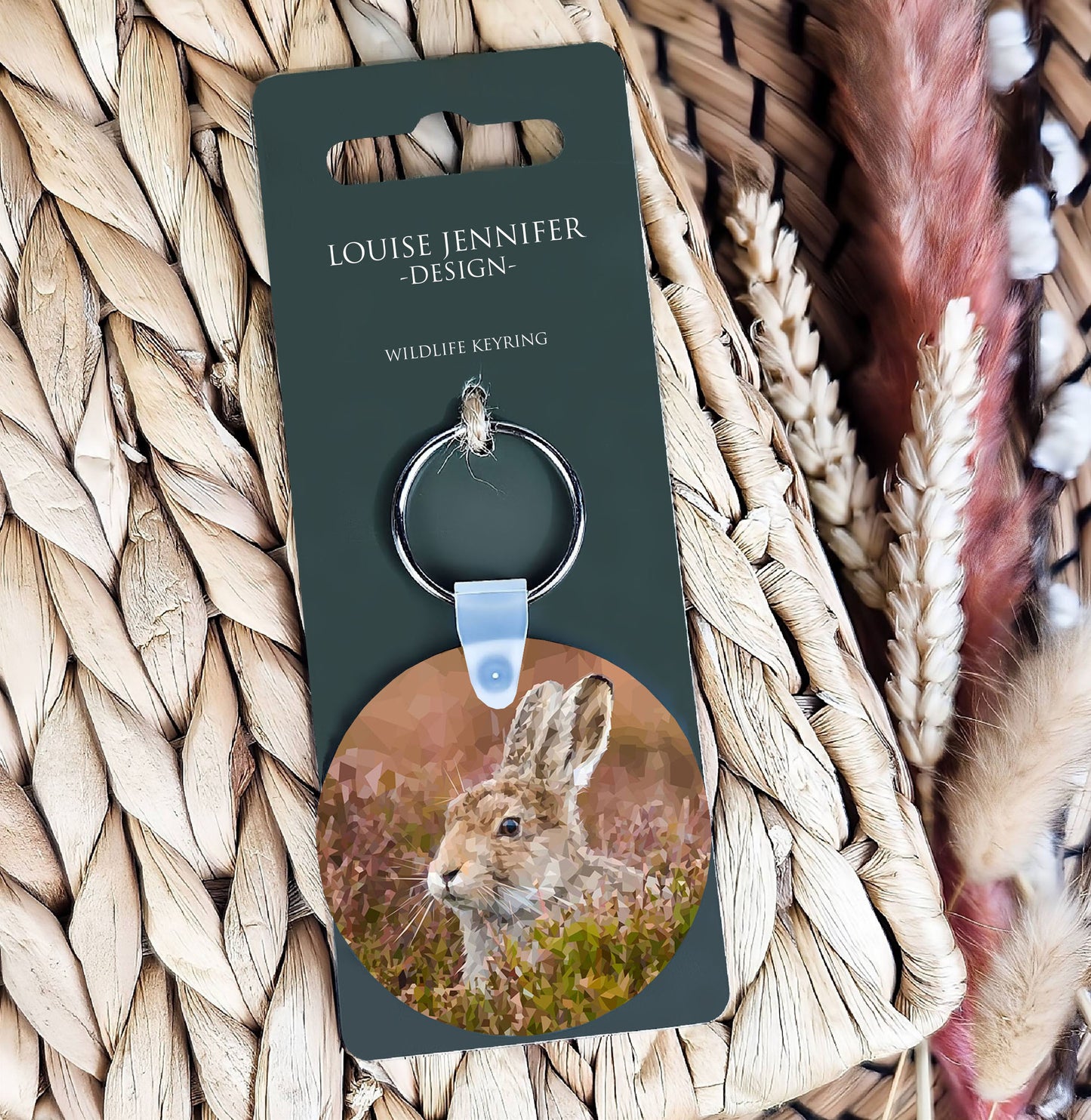 Mountain hare illustration | Keyring | Accessories