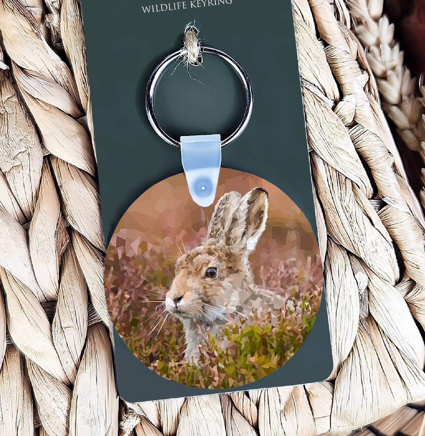 Mountain hare illustration | Keyring | Accessories