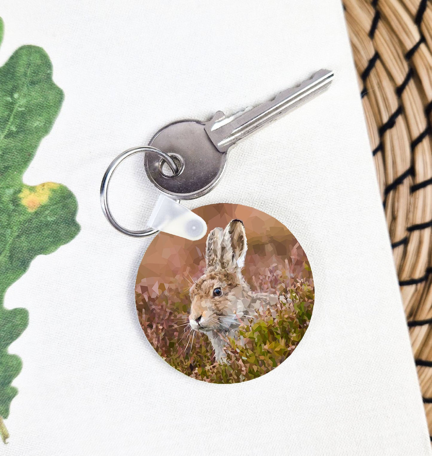 Mountain hare illustration | Keyring | Accessories