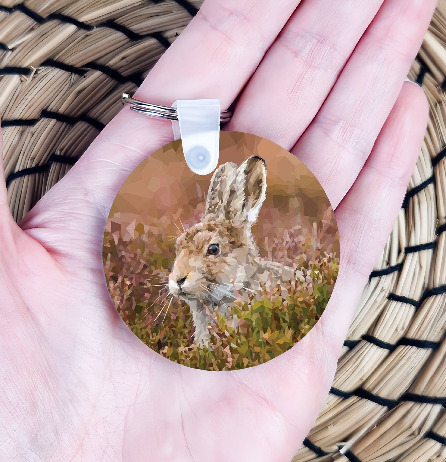 Mountain hare illustration | Keyring | Accessories