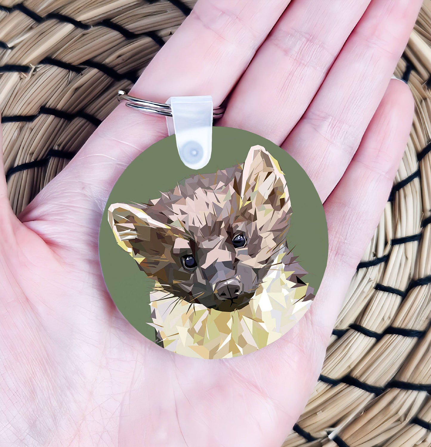 Pine marten illustration | Keyring | Accessories