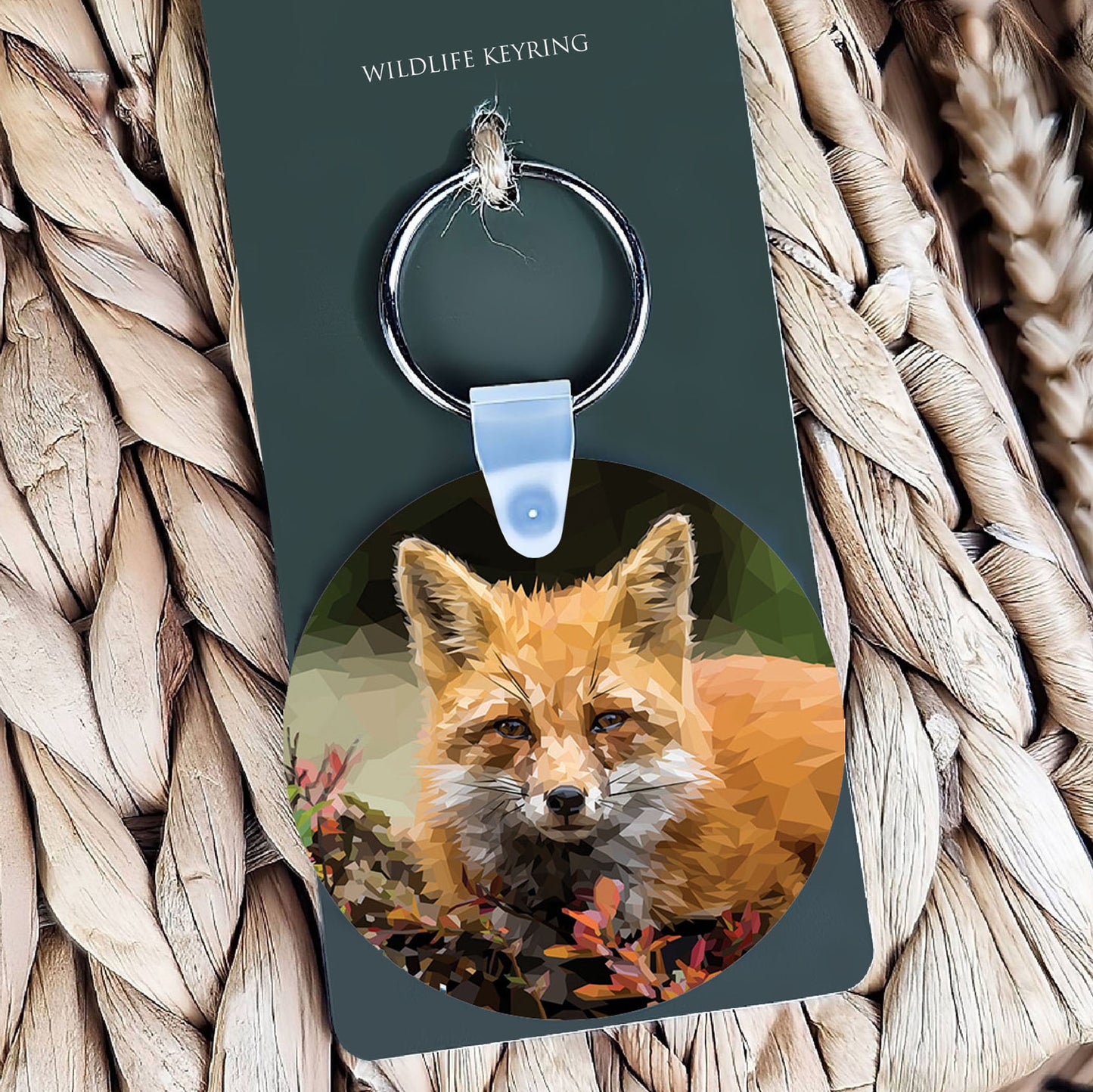 Red fox illustration | Keyring | Accessories