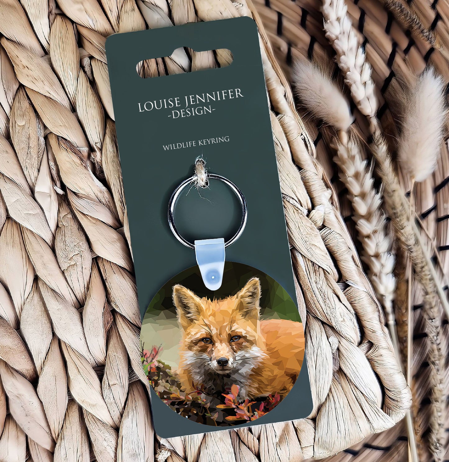 Red fox illustration | Keyring | Accessories