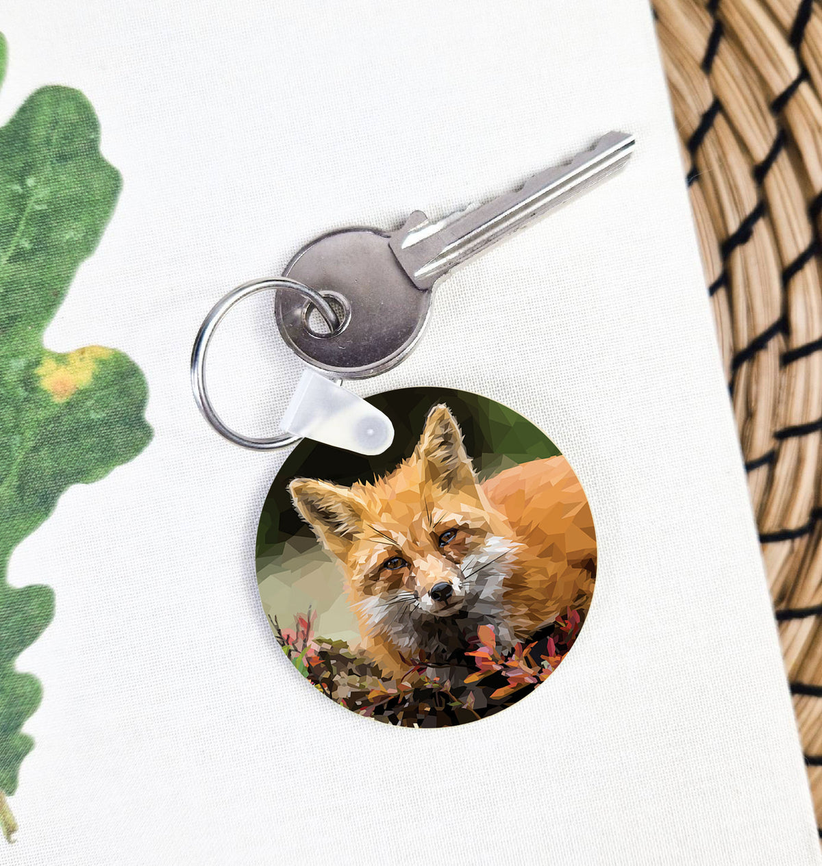 Red fox illustration | Keyring | Accessories