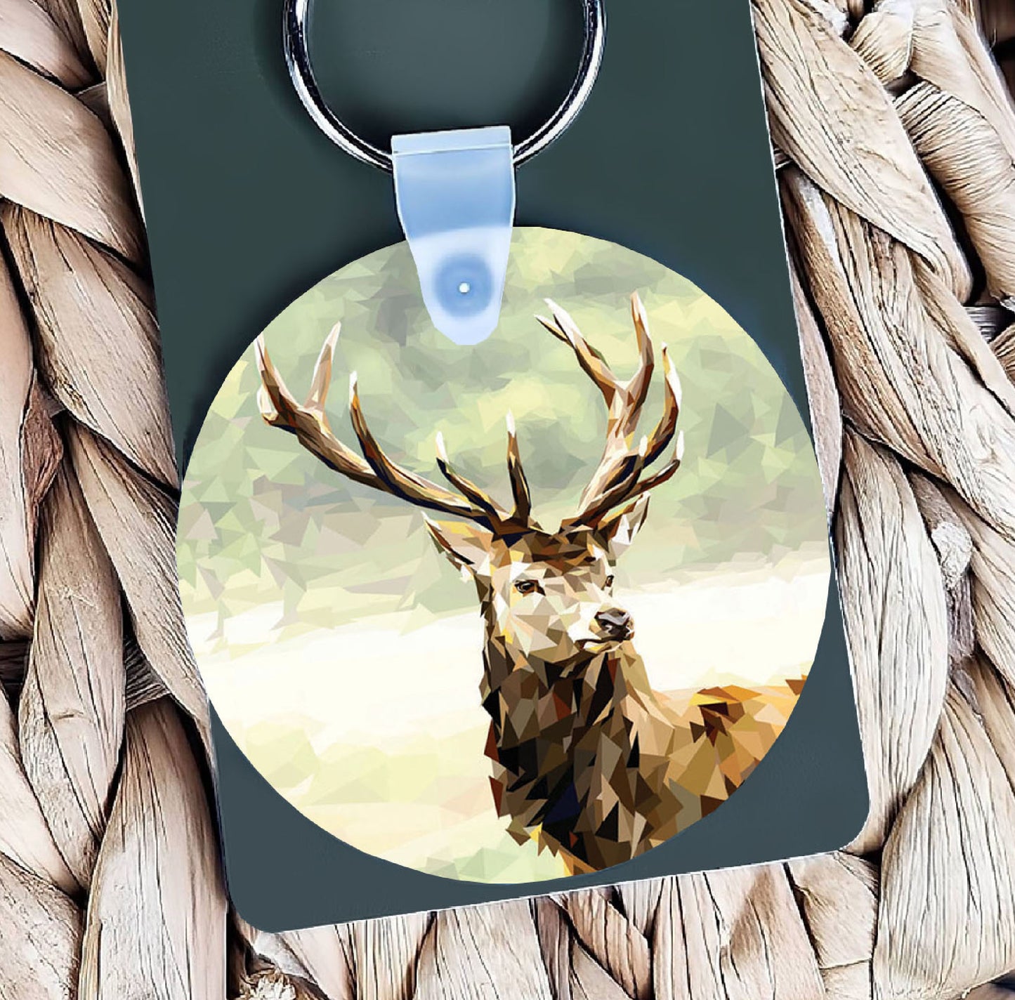 Red stag illustration| Keyring | Accessories