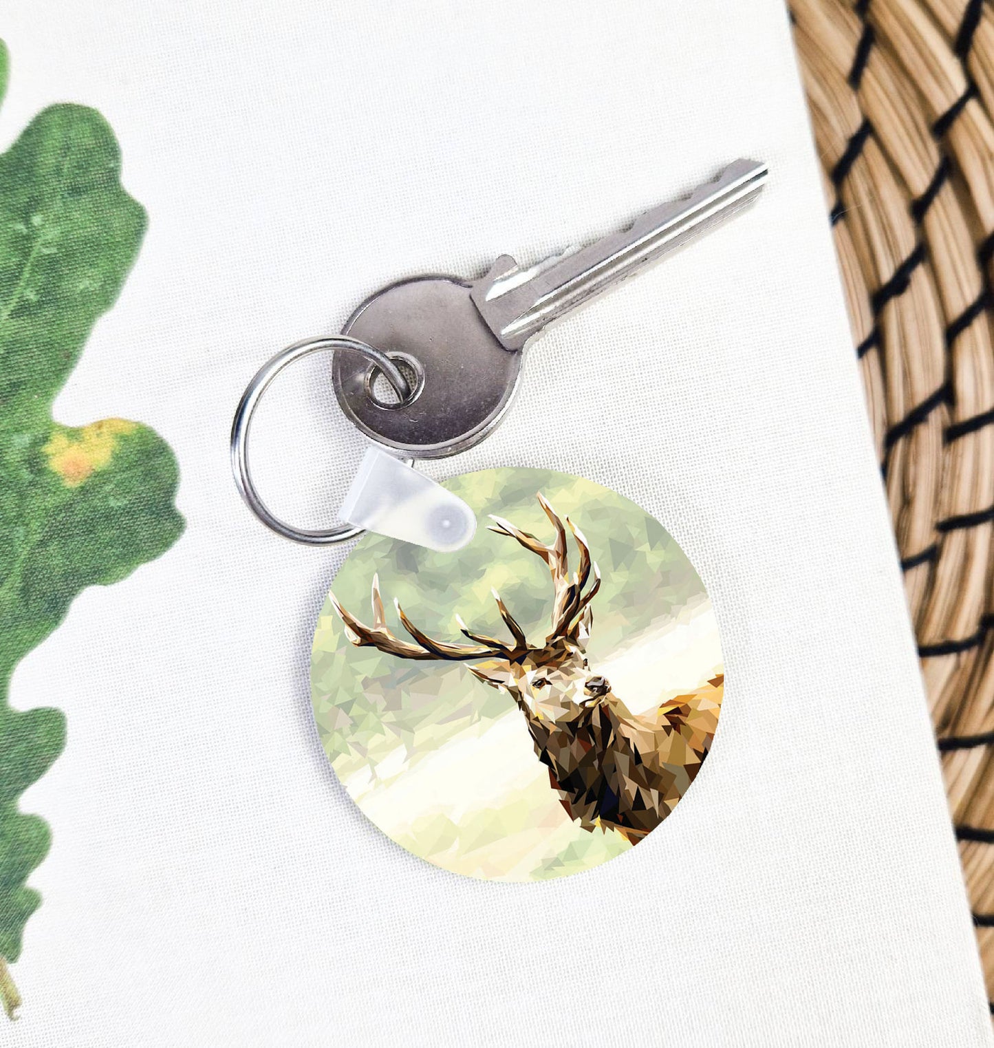 Red stag illustration| Keyring | Accessories